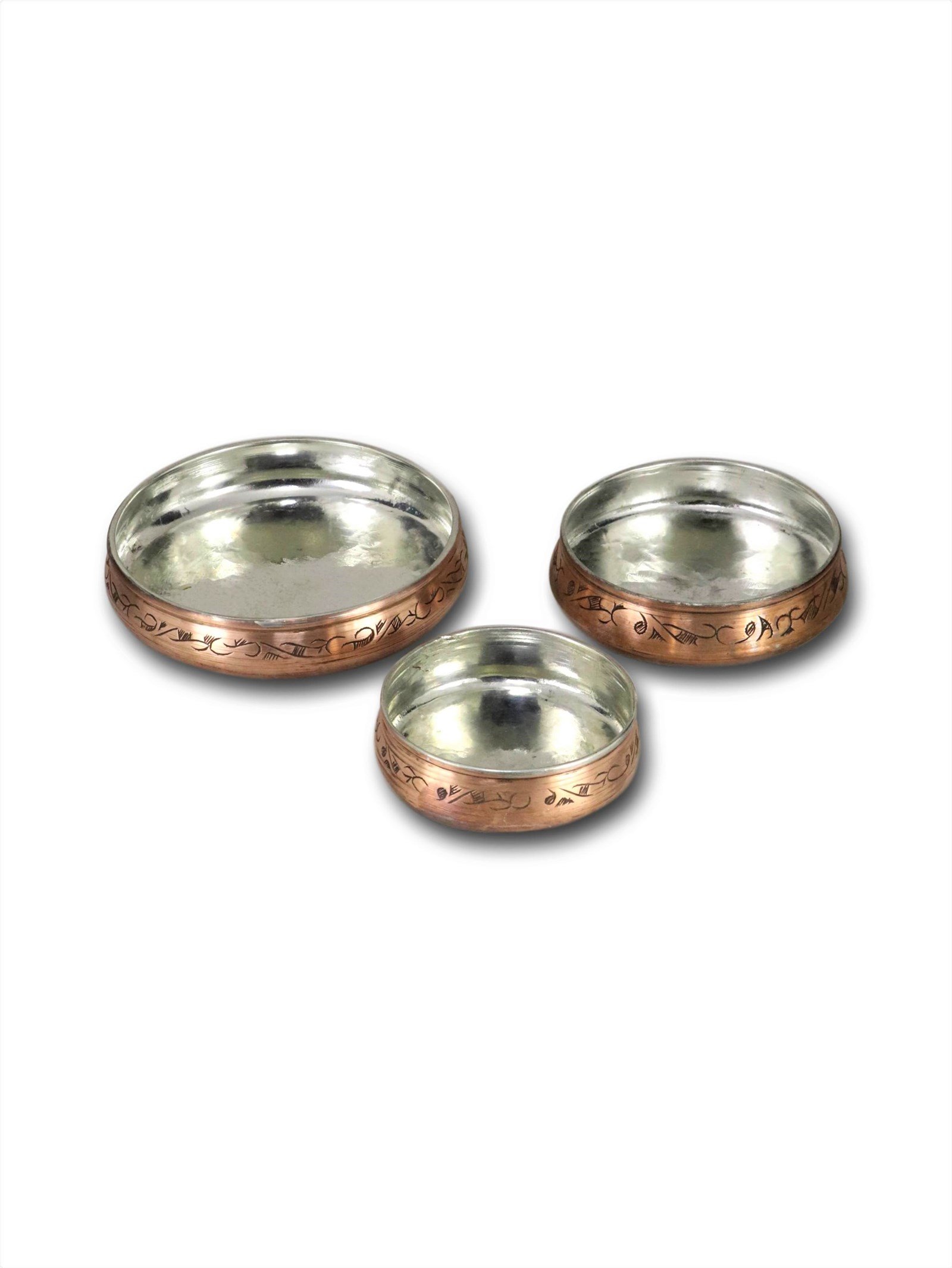 Copper Spice ContainerSonay Bakırcılık3 lü Bakır Eskitme Çerezlik