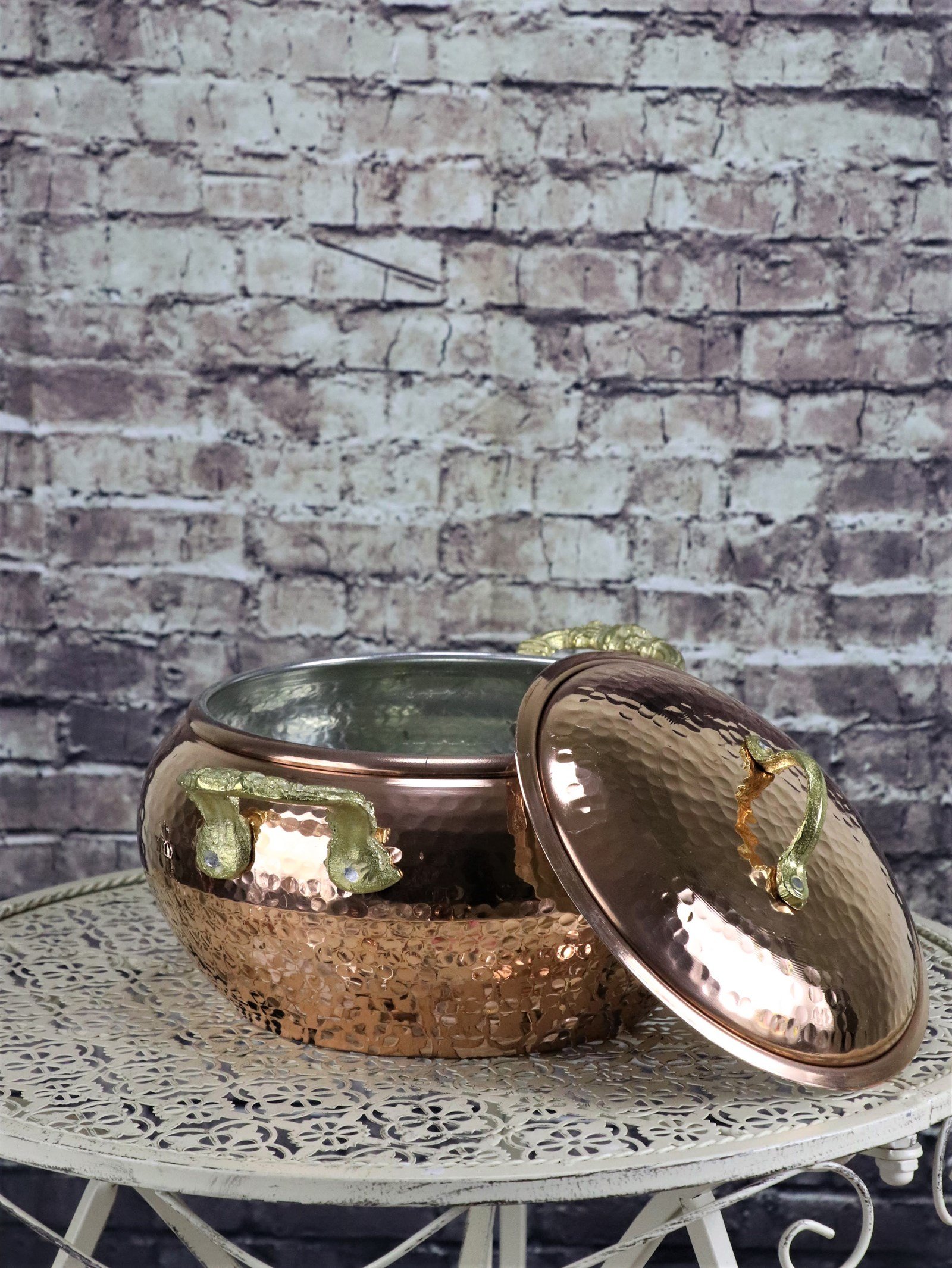 Bakır Tencere ve TavalarSonay BakırcılıkEl Dövmesi Bakır Güveç Tencere 24 cm