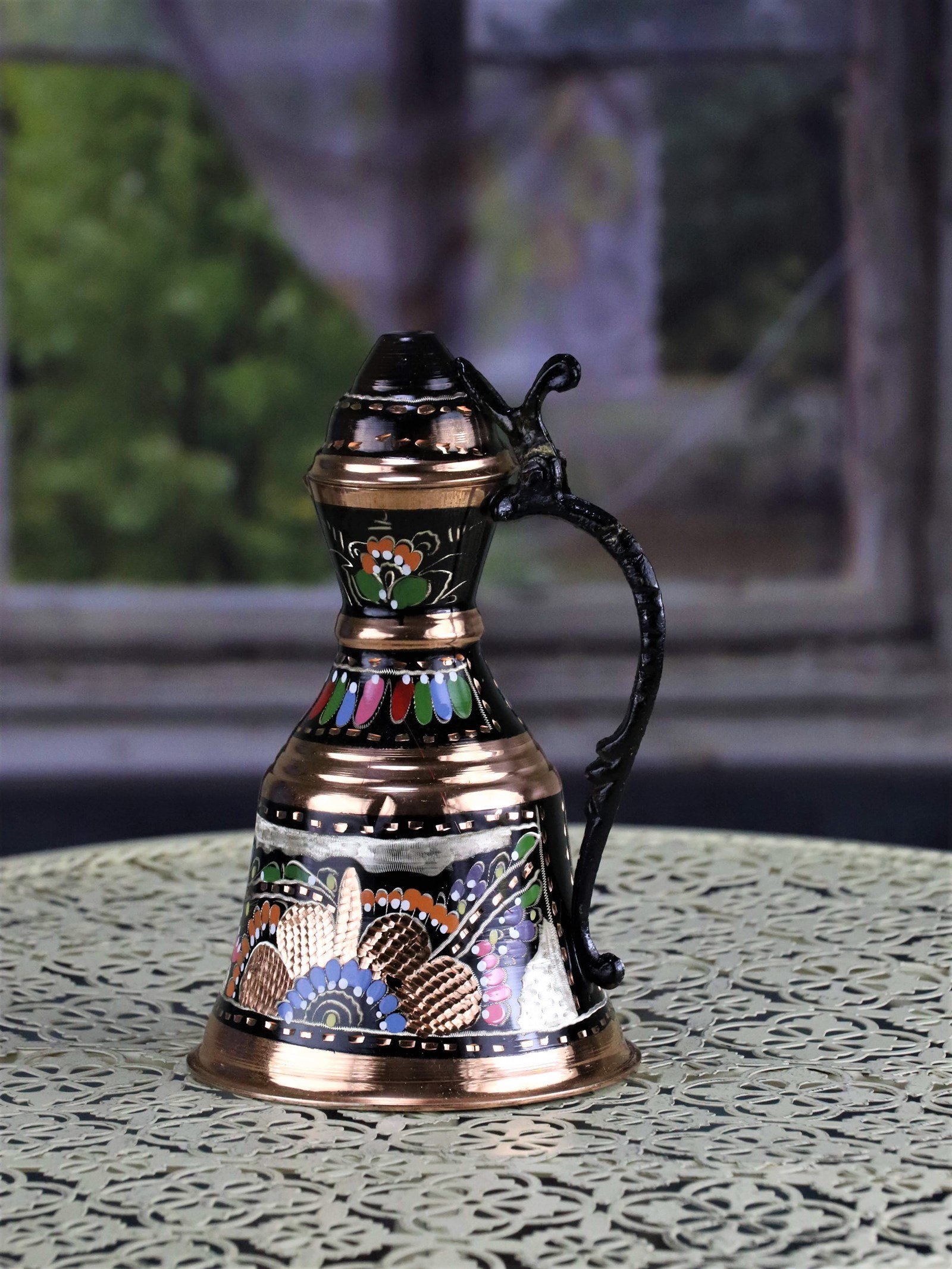 Dekoratif BakırSonay BakırcılıkGül Çiçek Bakır Biblo Gügüm