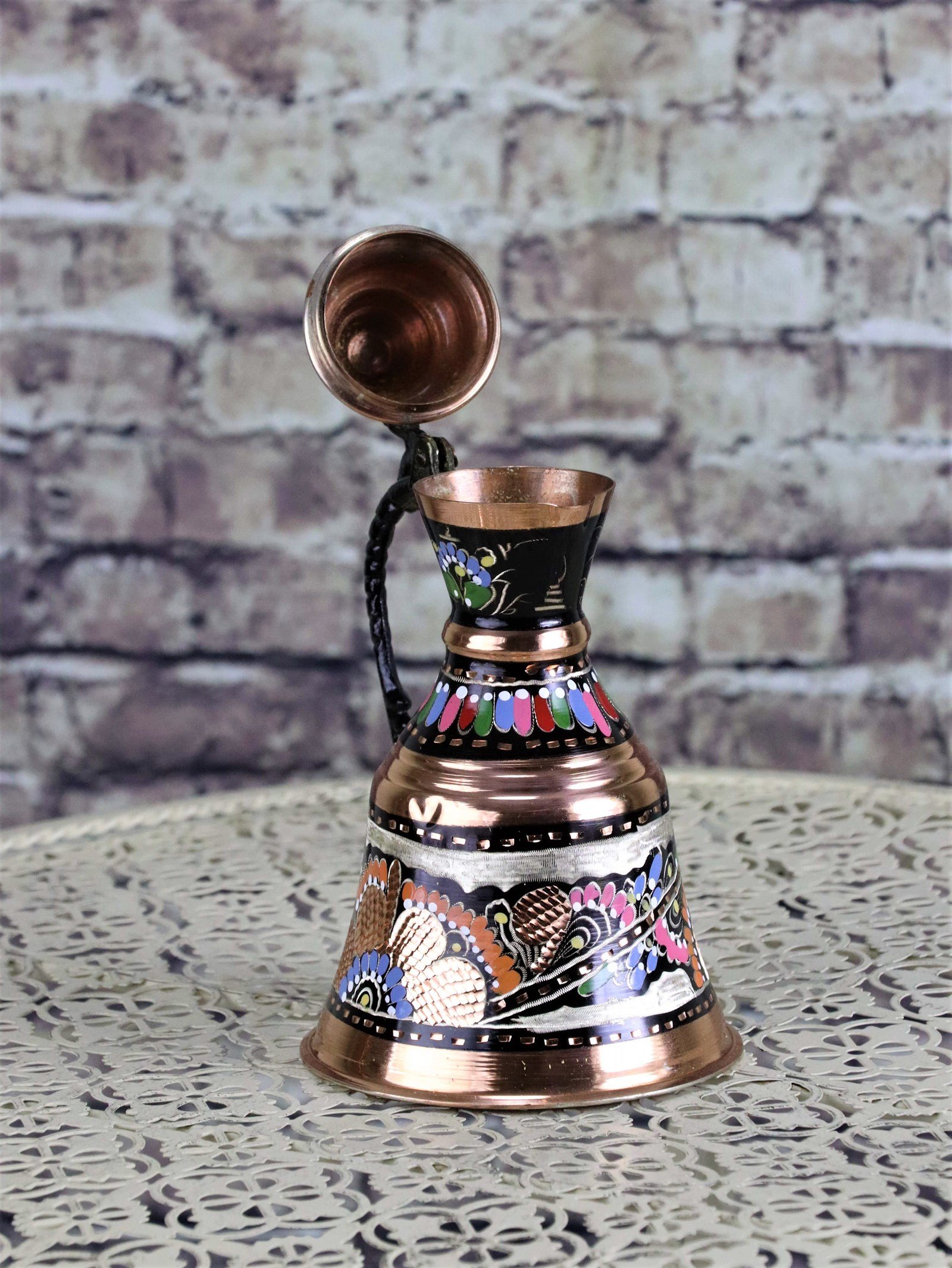 Dekoratif BakırSonay BakırcılıkGül Çiçek Bakır Biblo Gügüm