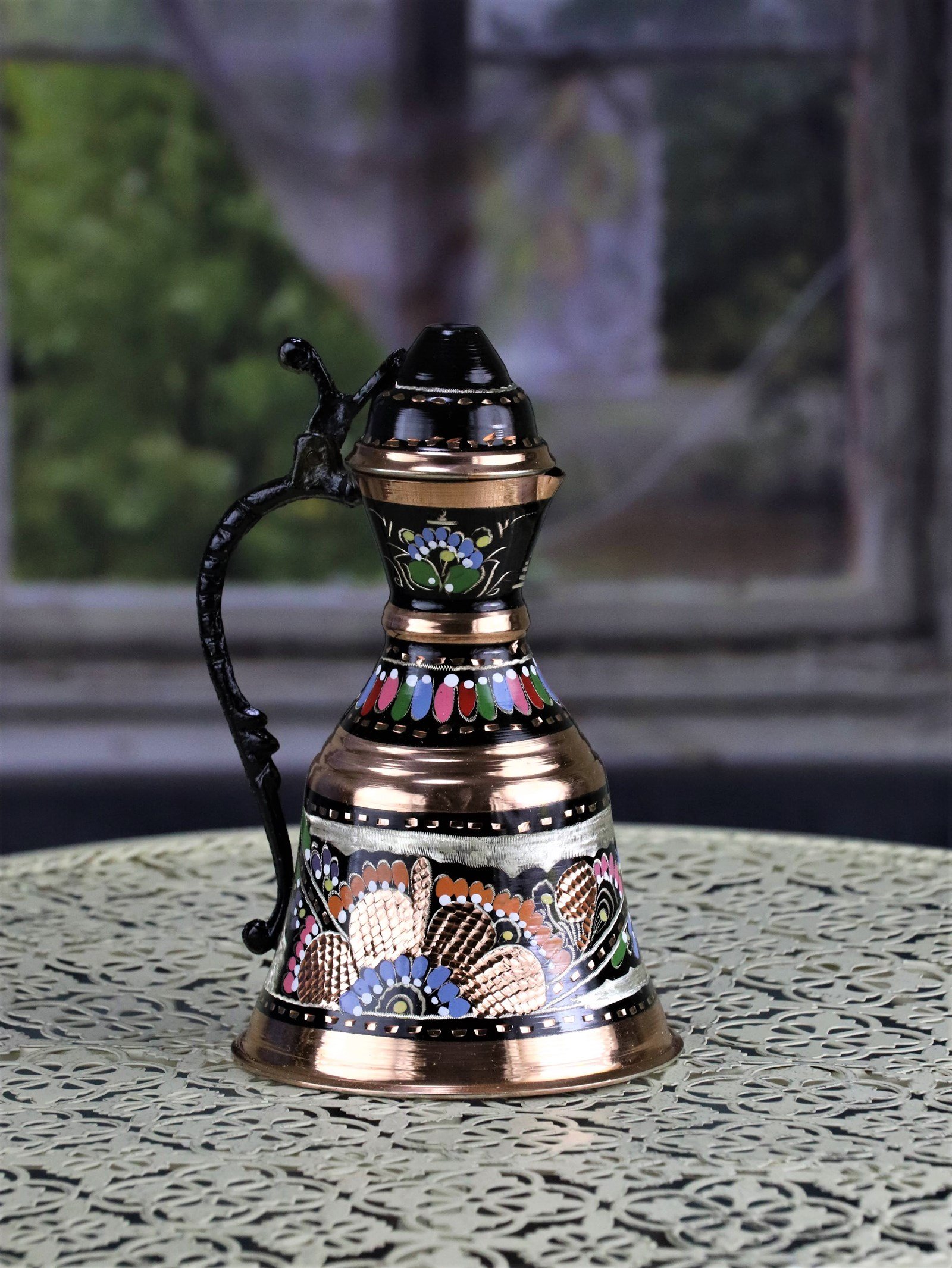 Dekoratif BakırSonay BakırcılıkGül Çiçek Bakır Biblo Gügüm