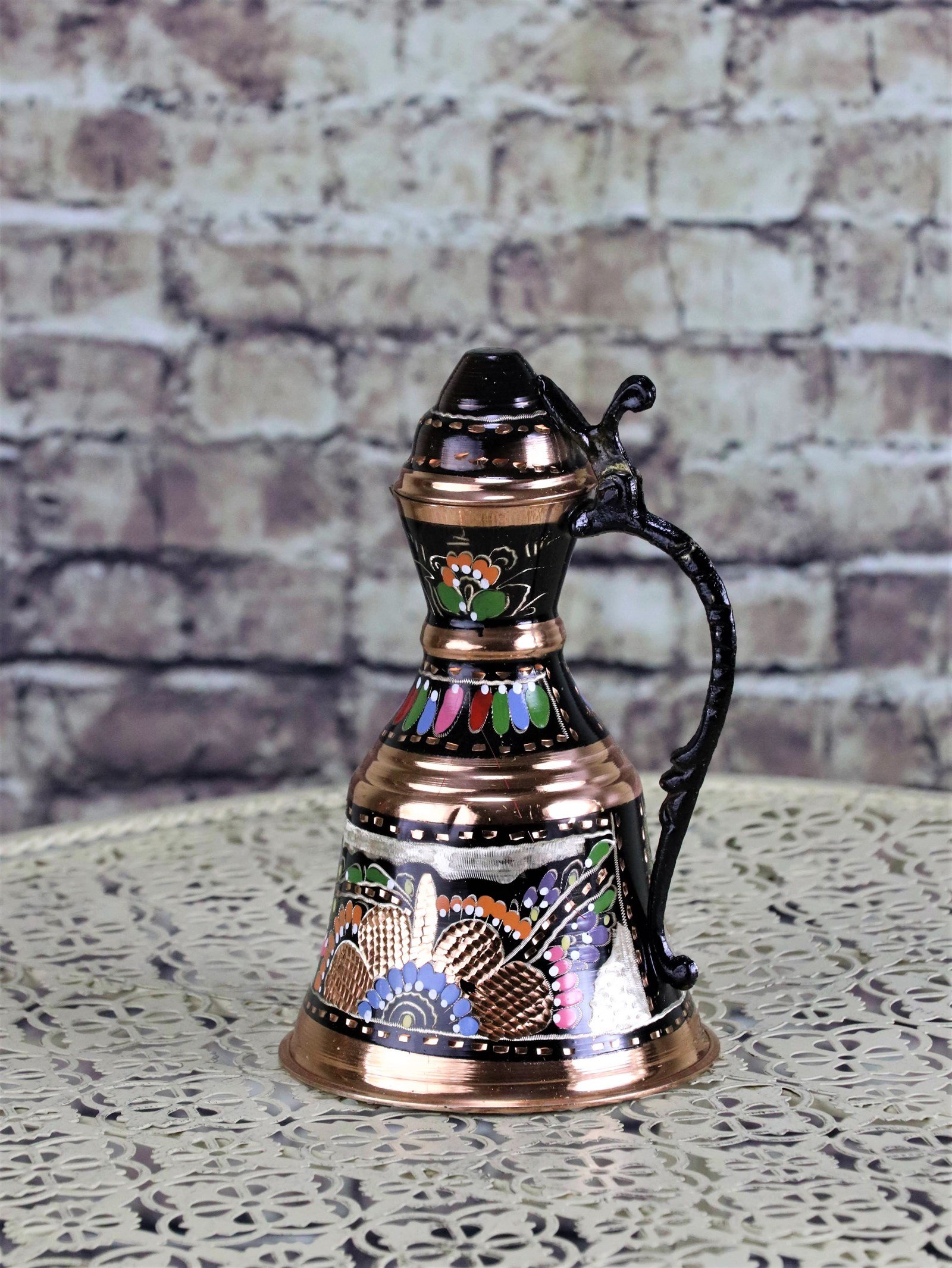 Dekoratif BakırSonay BakırcılıkGül Çiçek Bakır Biblo Gügüm