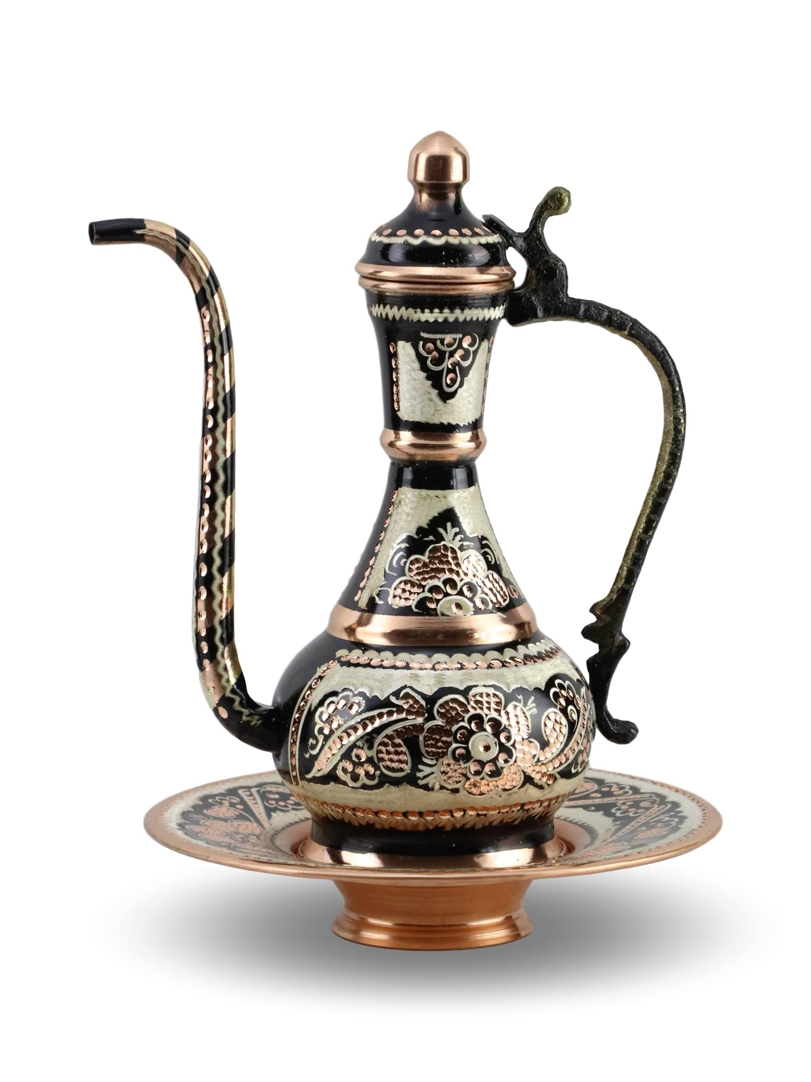 Copper Water BowlSonay BakırcılıkGül Çiçek Küçük Dekoratif Bakır ibrik
