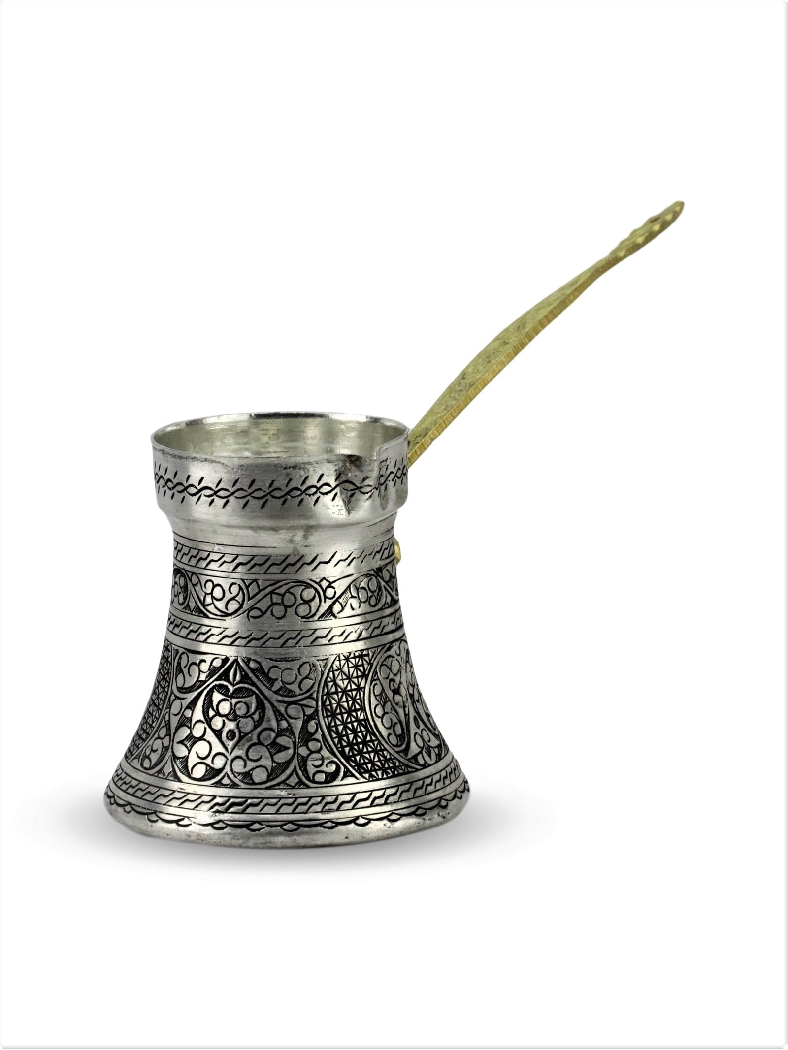 Bakır Cezve Sonay Bakırcılıkİşlemeli  Kalın Bakır Cezve 