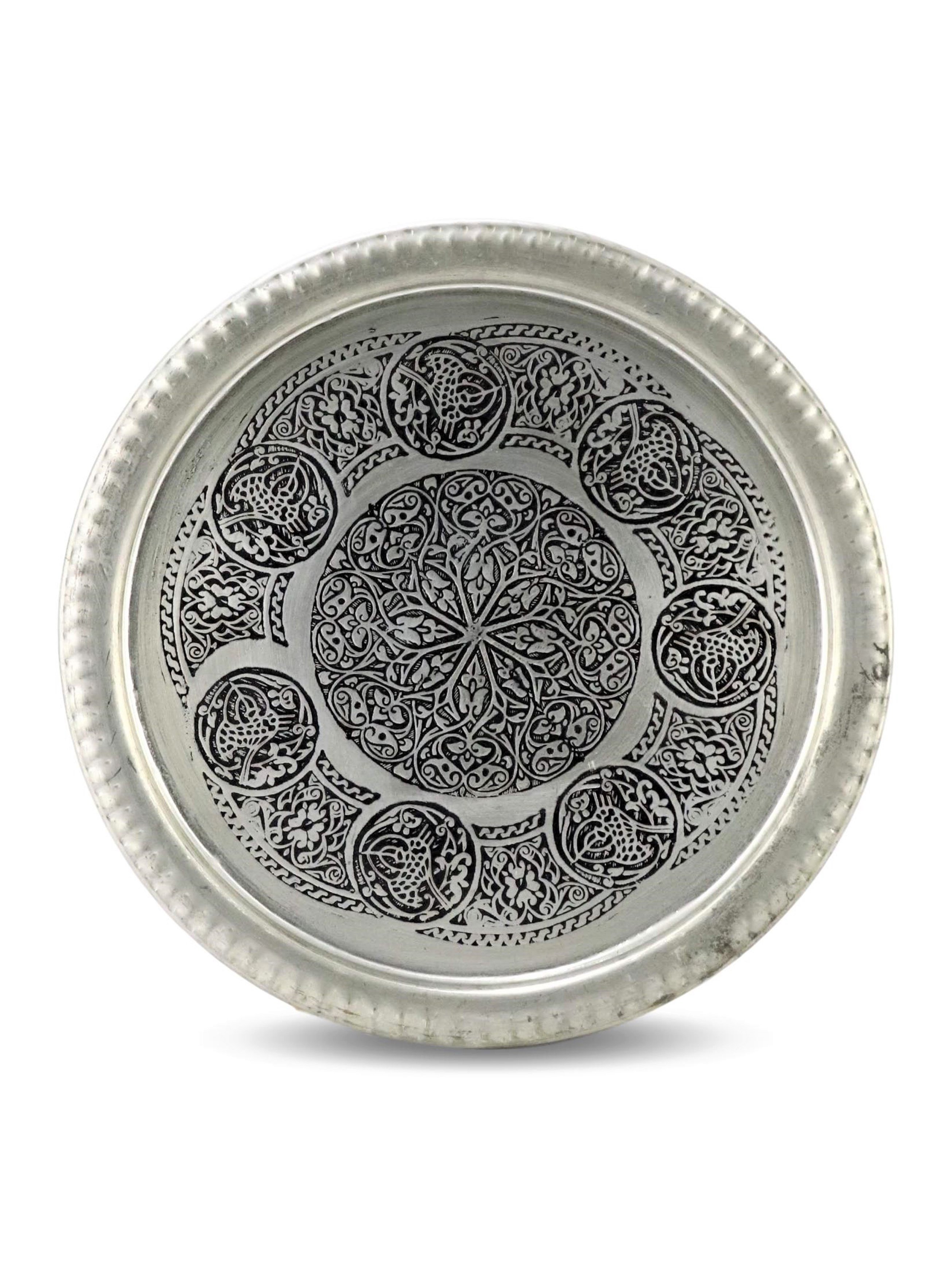 Bakır TepsiSonay BakırcılıkKalaylı Eskitme Bakır Tepsi 20 cm