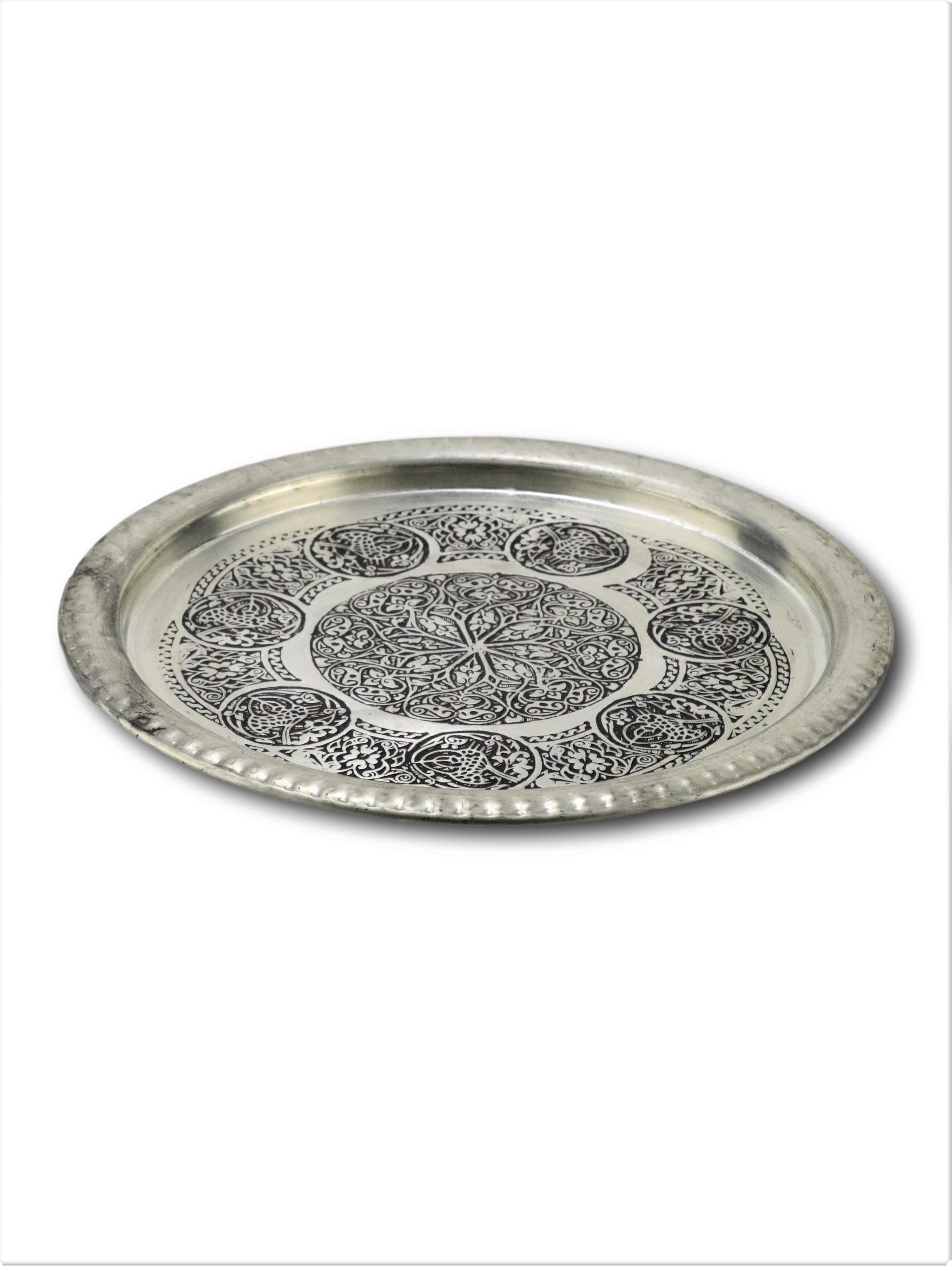 Bakır TepsiSonay BakırcılıkKalaylı Eskitme Bakır Tepsi 20 cm