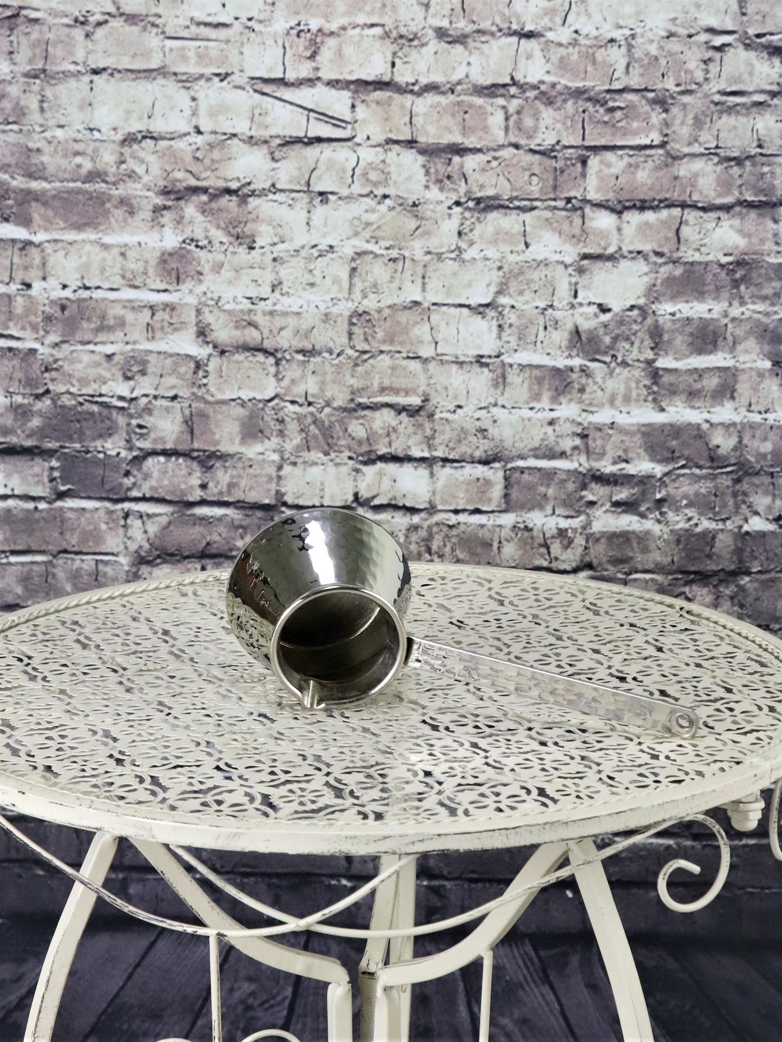 Bakır Cezve Sonay BakırcılıkKalın Bakır Sap Dövme Topak Bakır Cezve 3 Fincanlık