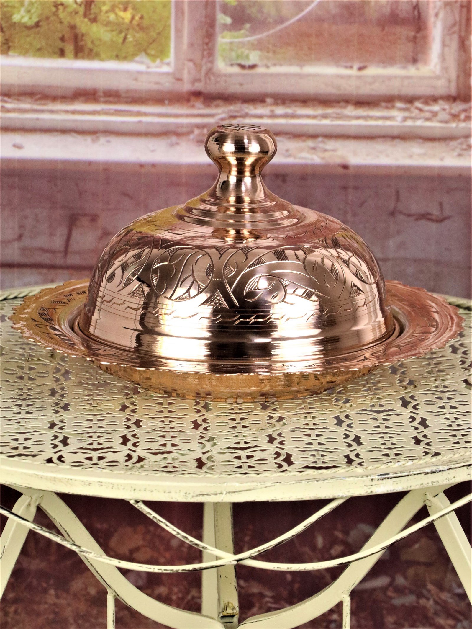 Copper Spice ContainerSonay BakırcılıkKırmızı Bakır Sahan 