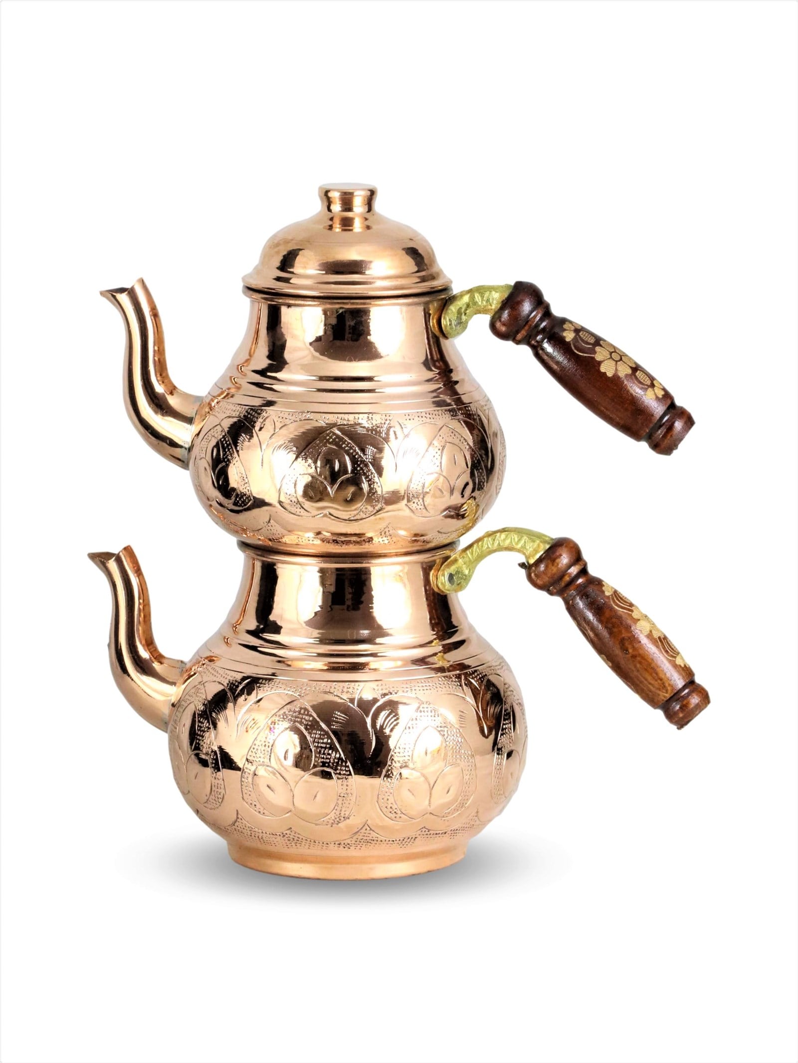 Bakır ÇaydanlıkSonay BakırcılıkMiddle  İşlemeli Bakır Çaydanlık