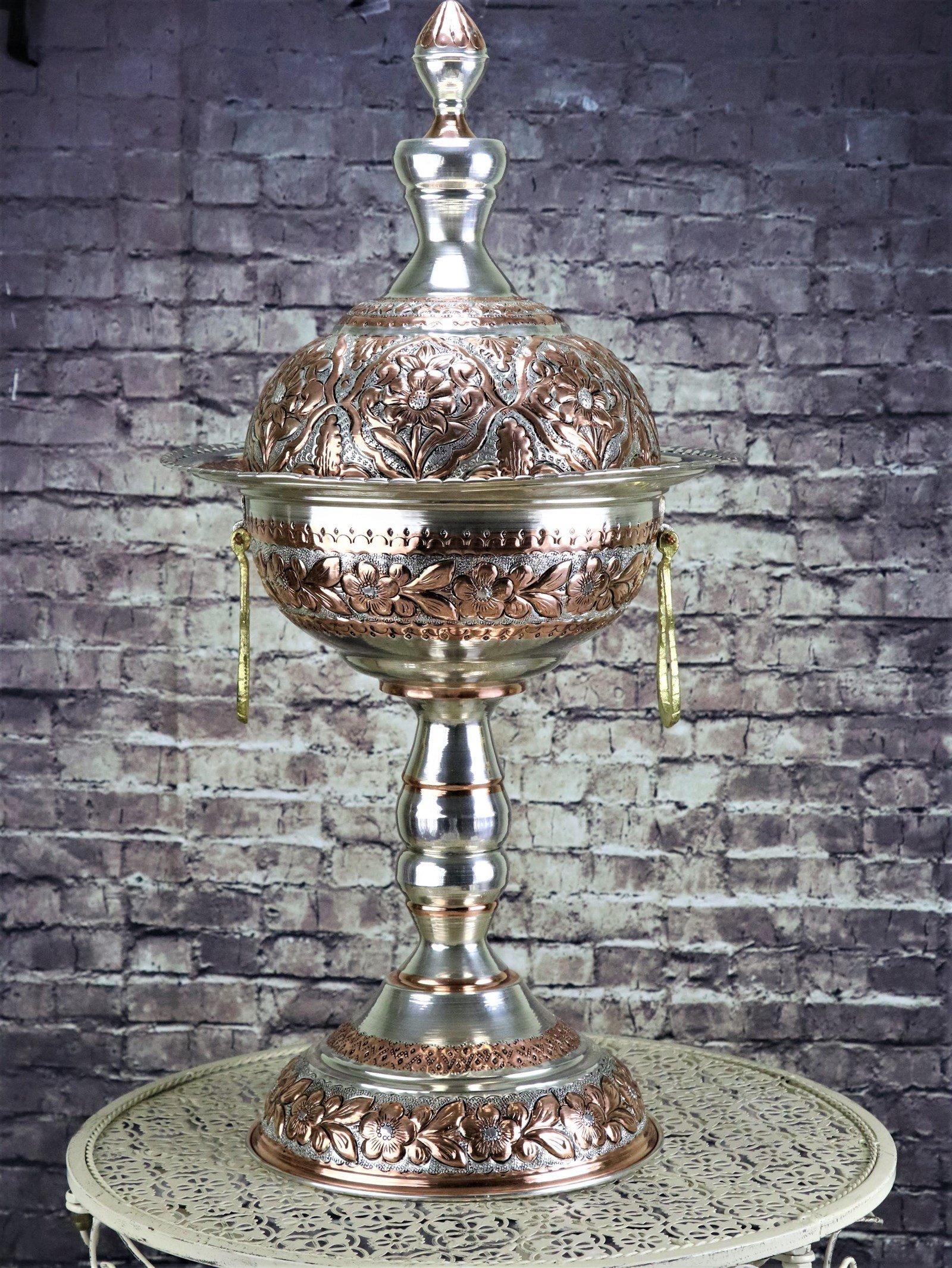 Dekoratif BakırSonay BakırcılıkMiray Dekoratif Büyük Bakır Mangal