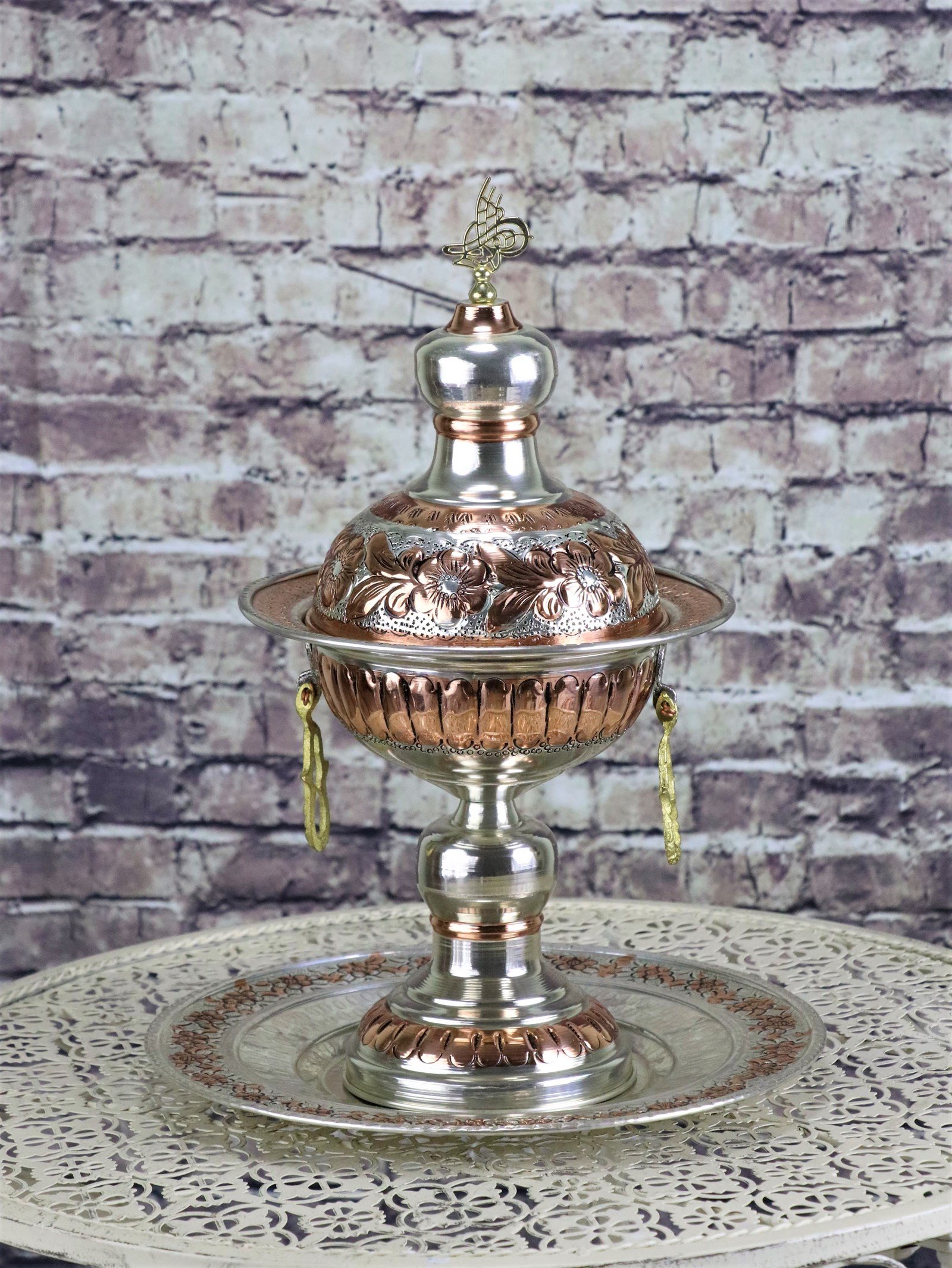 Dekoratif BakırSonay BakırcılıkMiray Dekoratif Küçük Bakır Mangal