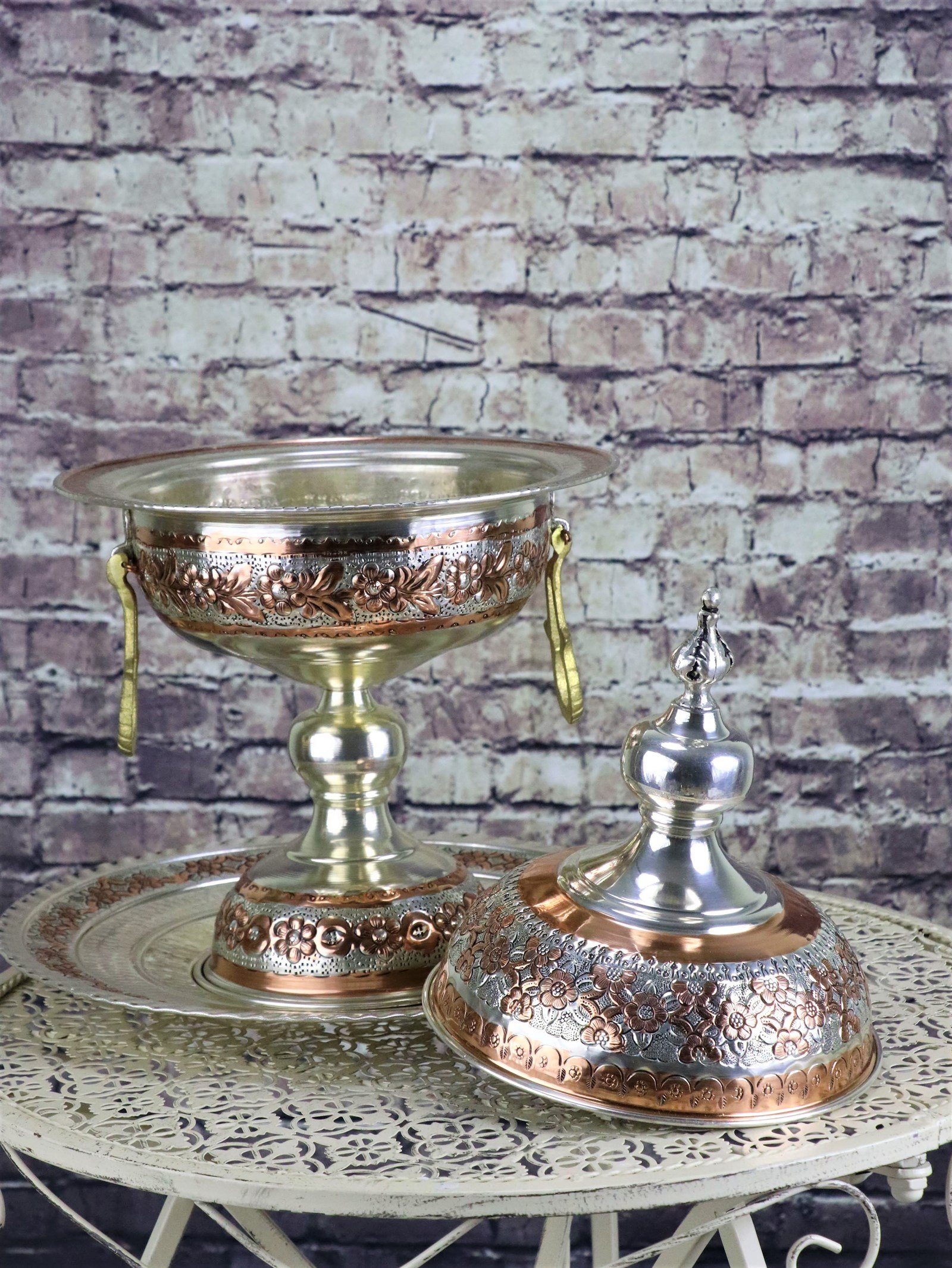 Dekoratif BakırSonay BakırcılıkMiray Dekoratif Orta Bakır Mangal