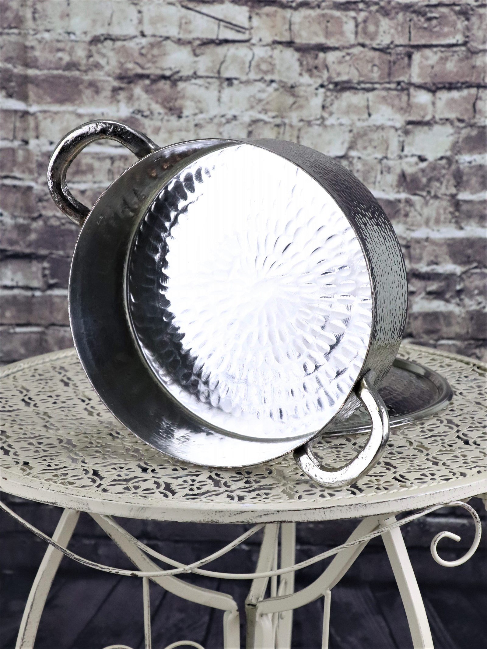 Bakır Tencere ve TavalarSonay BakırcılıkNikel El Dövmesi Derin Bakır Tencere 19 cm