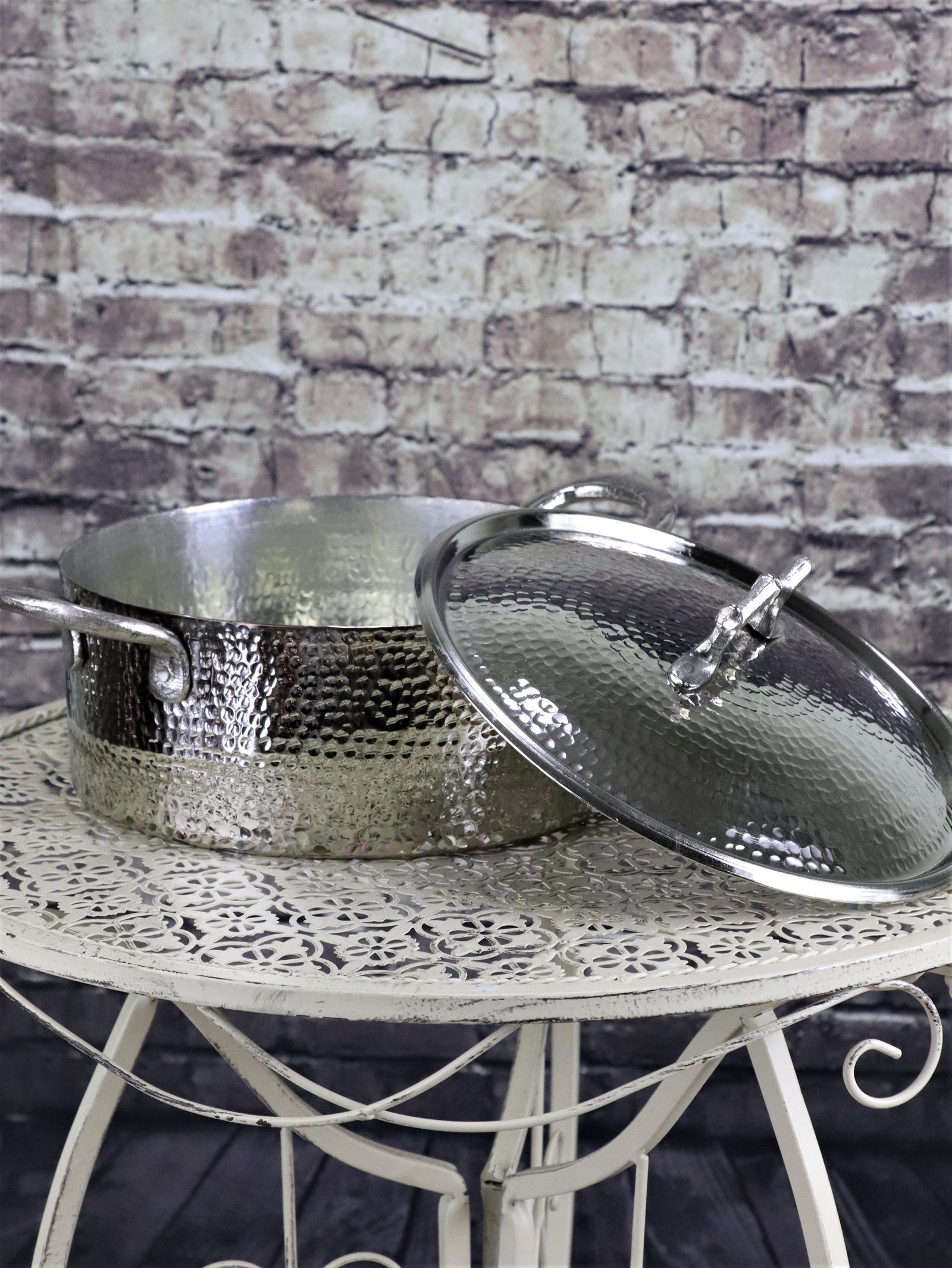 Bakır Tencere ve TavalarSonay BakırcılıkNikel El Dövmesi Derin Bakır Tencere 21 cm