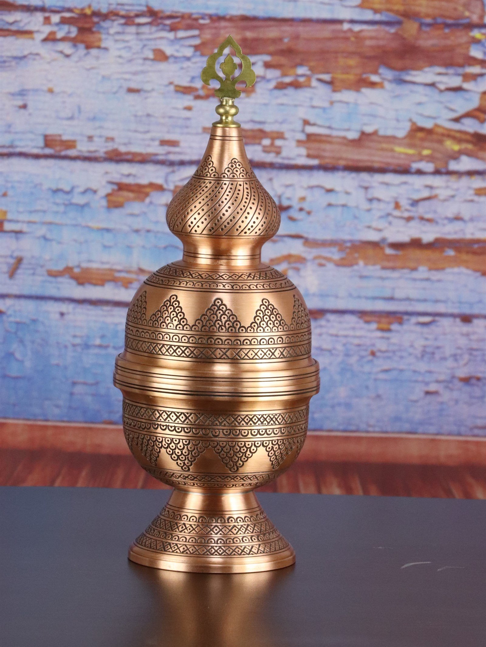 BuhurdanlıkSonay BakırcılıkOsmanlı Motifli Bakır Buhurdanlık