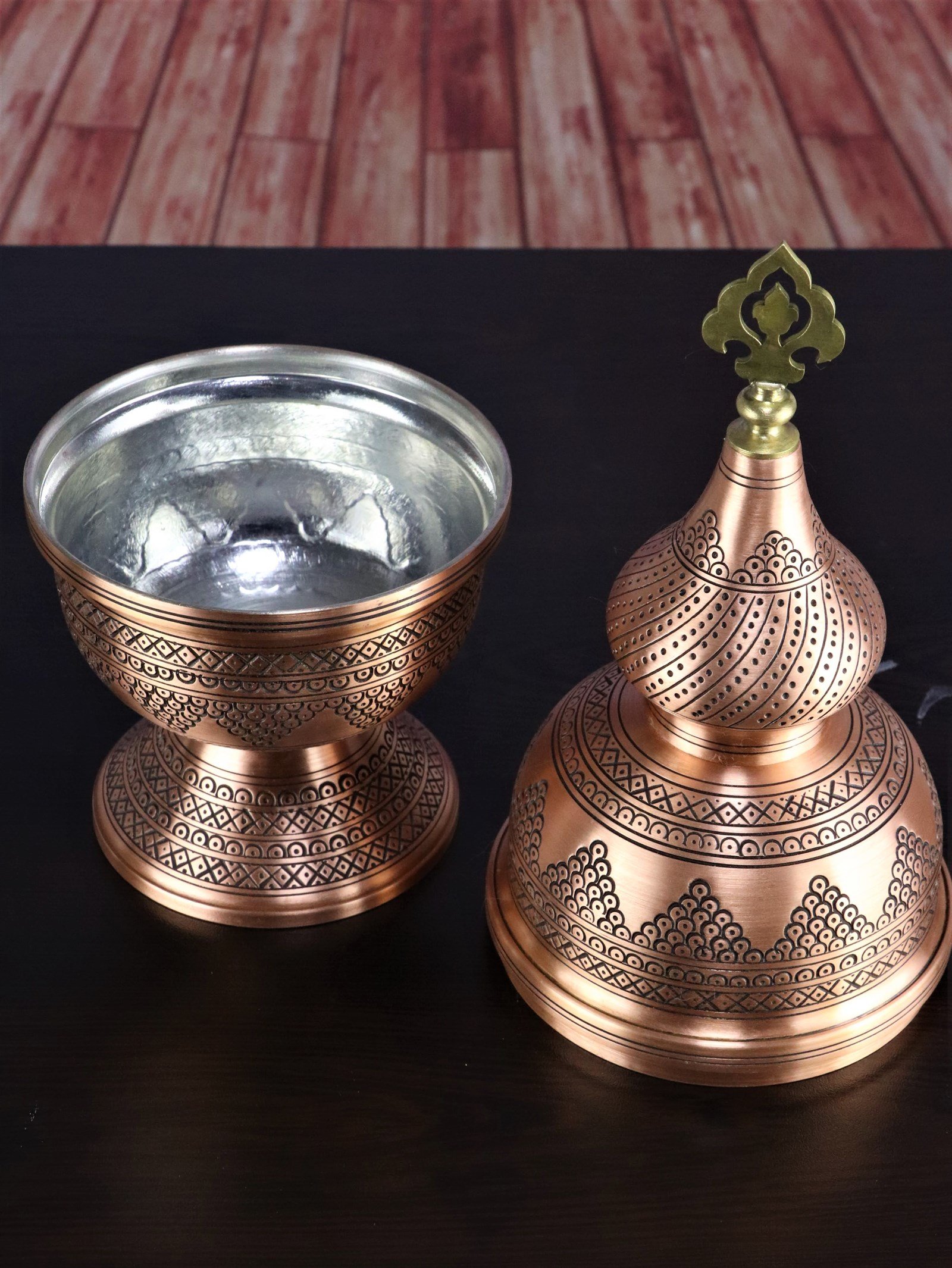 BuhurdanlıkSonay BakırcılıkOsmanlı Motifli Bakır Buhurdanlık