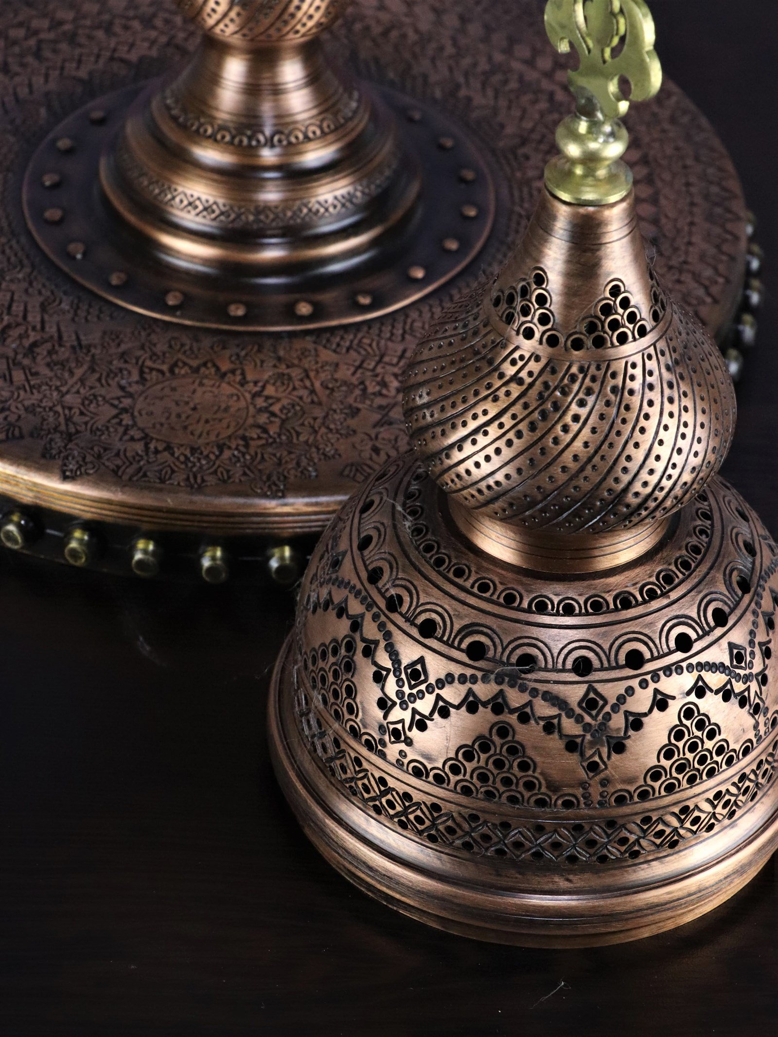 BuhurdanlıkSonay BakırcılıkOsmanlı Motifli Sultan Bakır Buhurdanlık