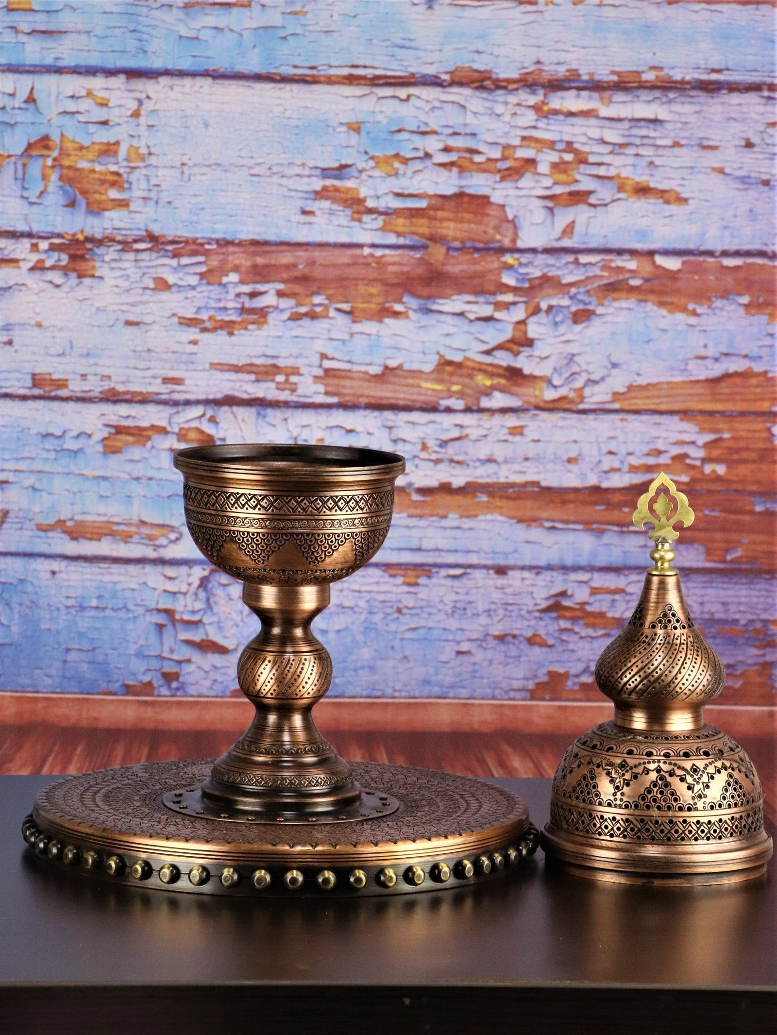BuhurdanlıkSonay BakırcılıkOsmanlı Motifli Sultan Bakır Buhurdanlık