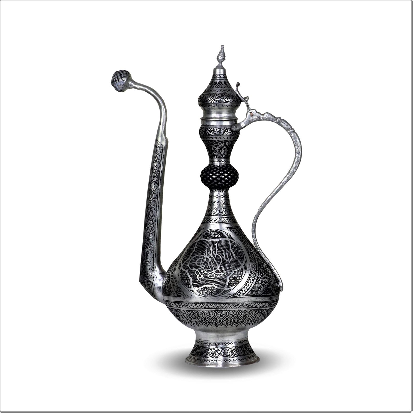 Bakır İbrikSonay BakırcılıkSultan Tuğra Motifli Antep Bakır ibrik