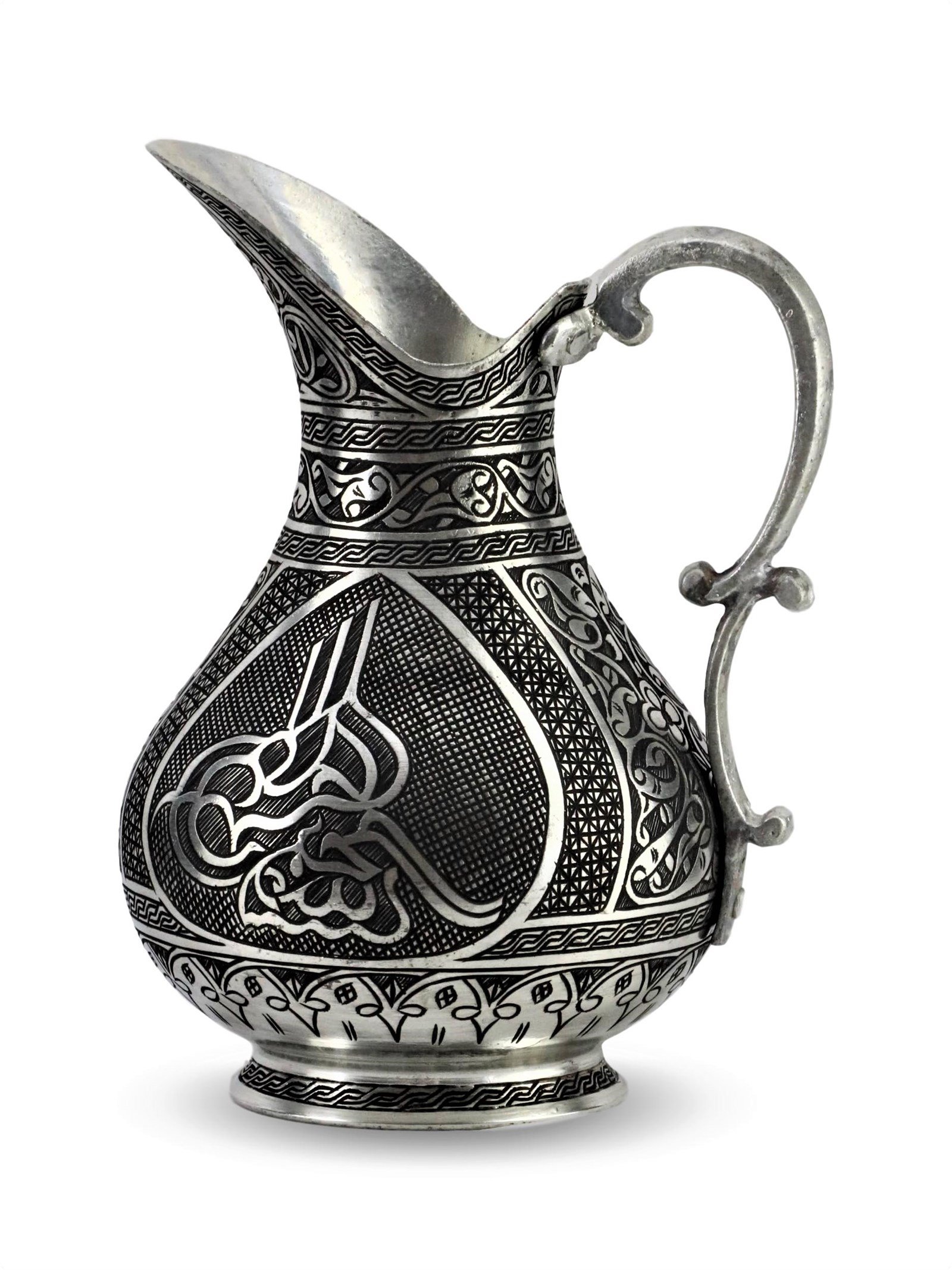 Bakır SürahiSonay BakırcılıkSultan Tuğralı Keski Osmanlı Bakır Sürahi