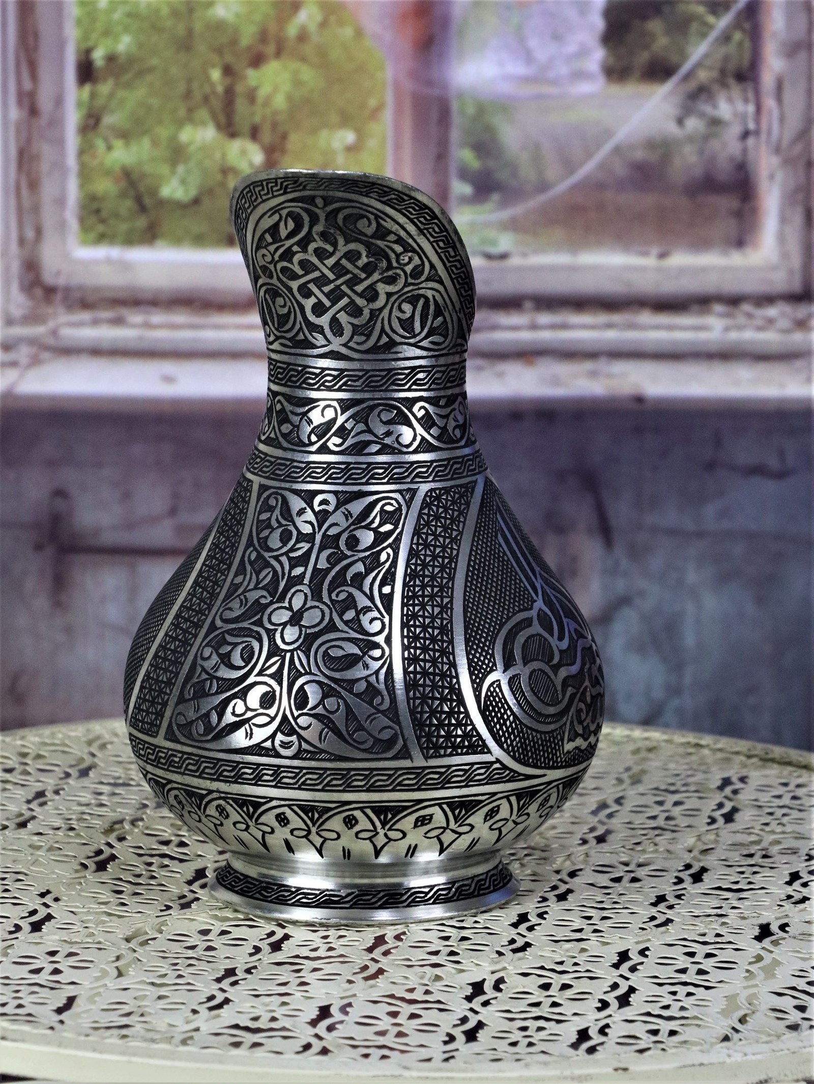 Bakır SürahiSonay BakırcılıkSultan Tuğralı Keski Osmanlı Bakır Sürahi