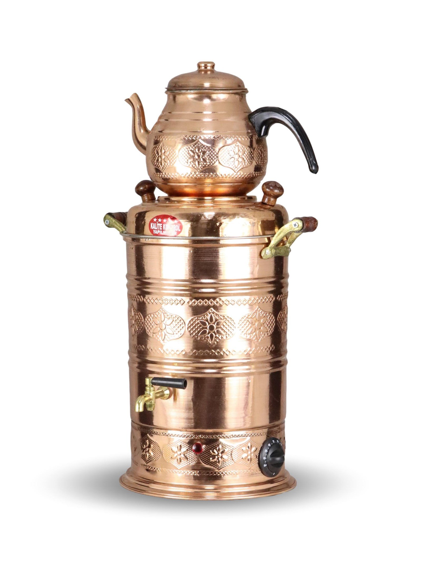 Copper SamovarSonay BakırcılıkTermostatlı Elektrikli Bakır Semaver  ( 7 Lt Otel ve Şantiye Tipi )