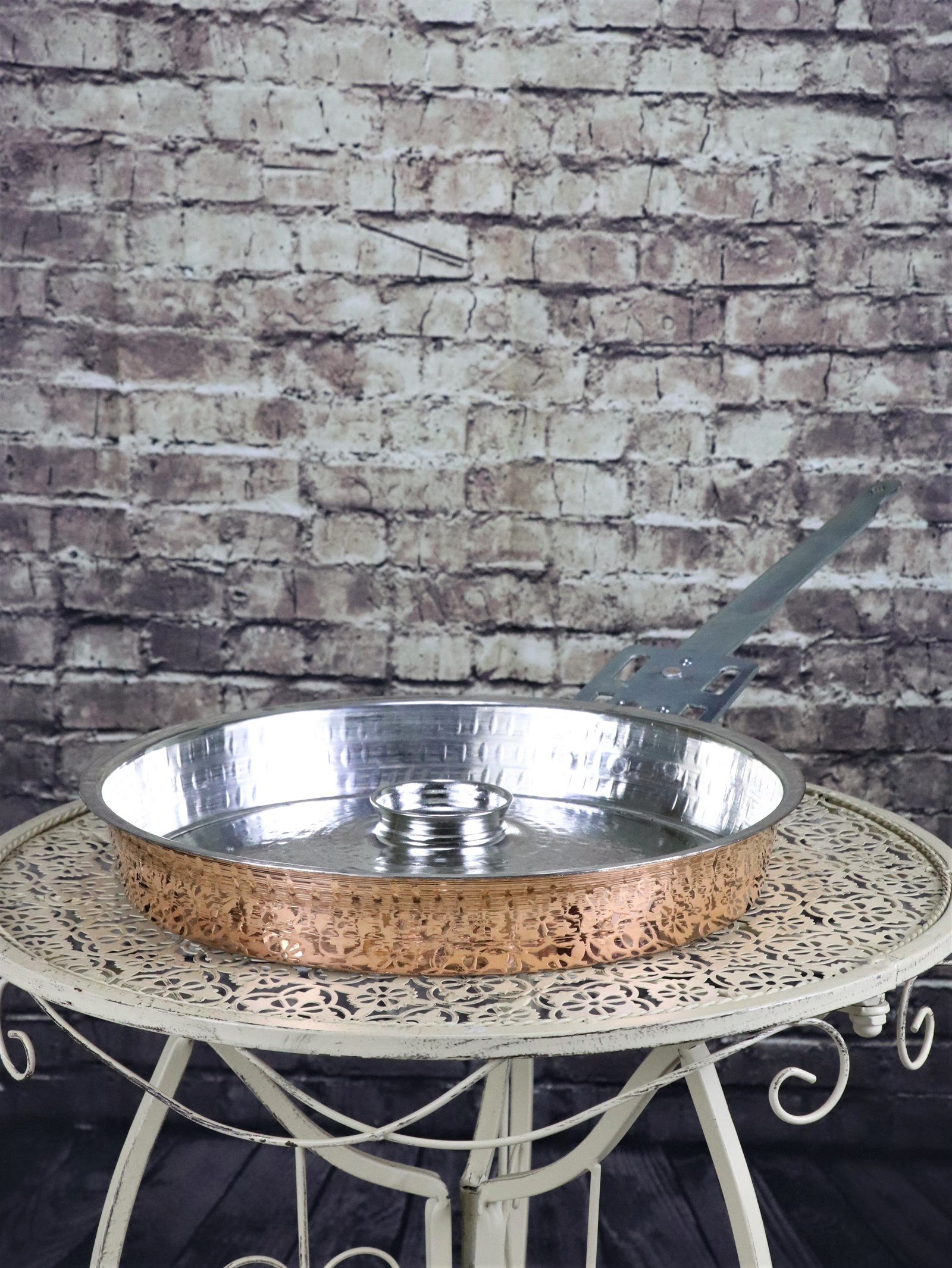 Bakır Tencere ve TavalarSonay BakırcılıkTrabzon Hamsi ve Balık Bakır Tavası 30 Cm