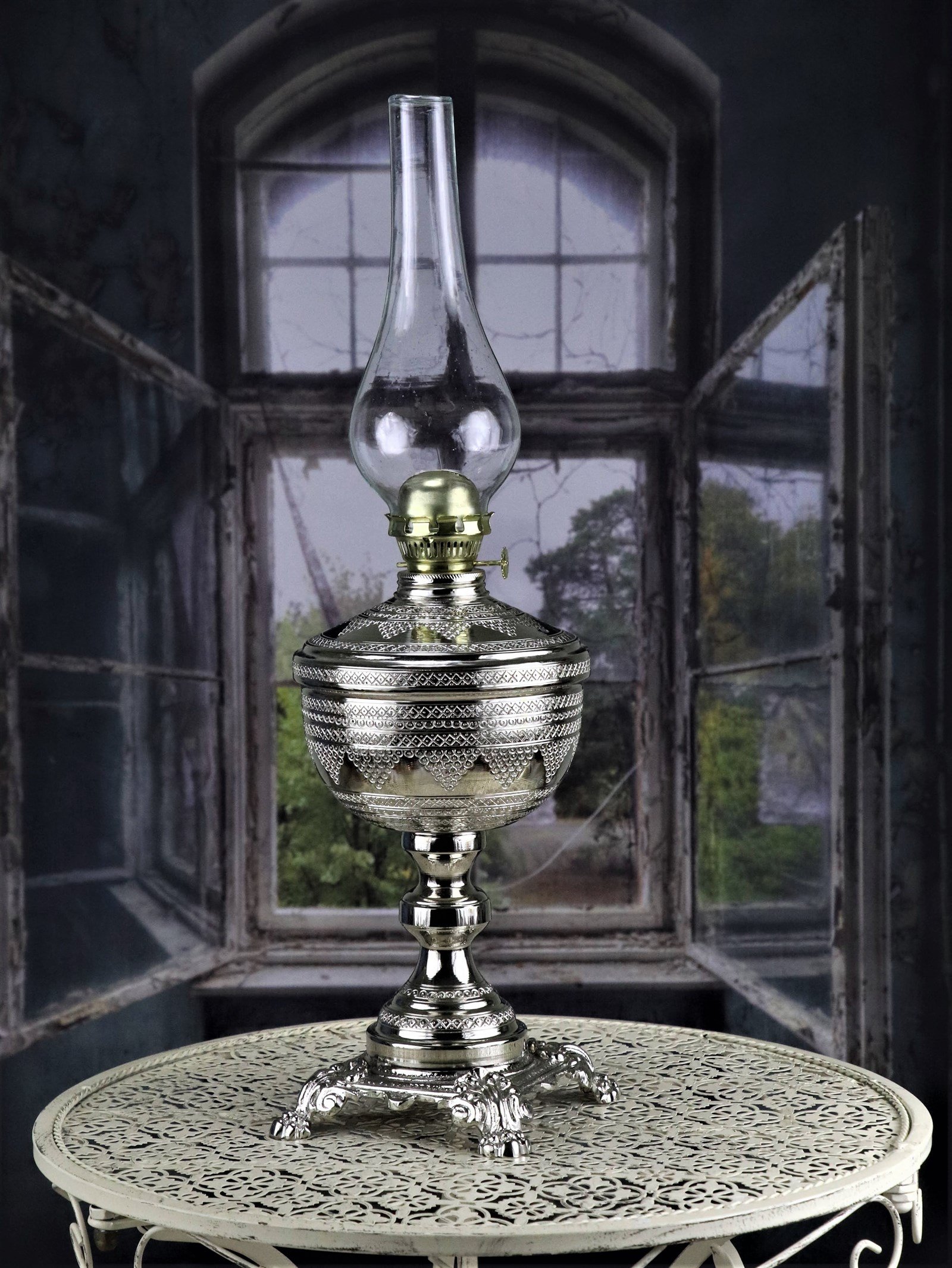 Bakır Gaz LambasıSonay BakırcılıkZımbalı Nikelli Lüx Bakır Gaz Lambası