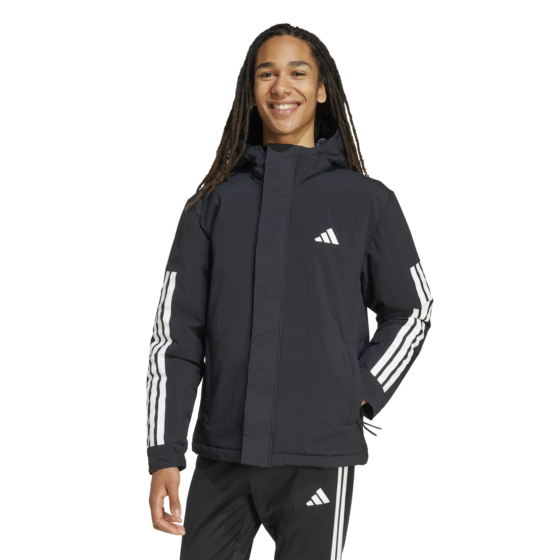 ADİDAS 3S HOODED INS J Ceket Mont Modeli ERKEK