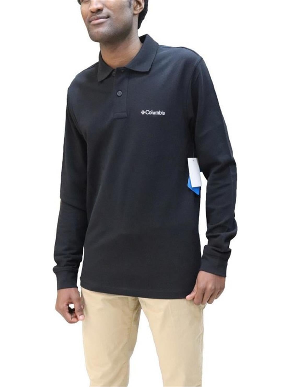 COLUMBIA CS0099 CSC M CASCADE RANGE SOLID LS POLO
