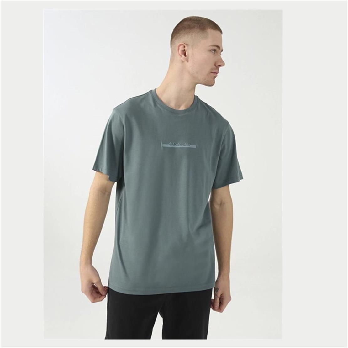 COLUMBIA CS0121 CSC M BAR SPLIT GRAPHIC SS TEE