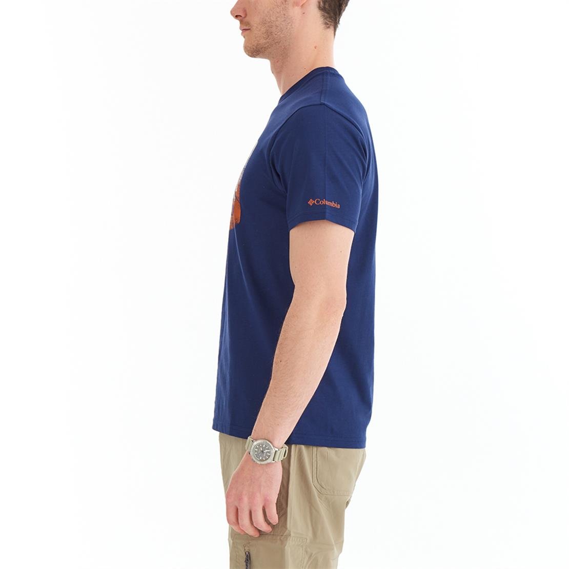 COLUMBIA CS0122 CSC M HEX LANDSCAPE GRAPHIC SS TEE