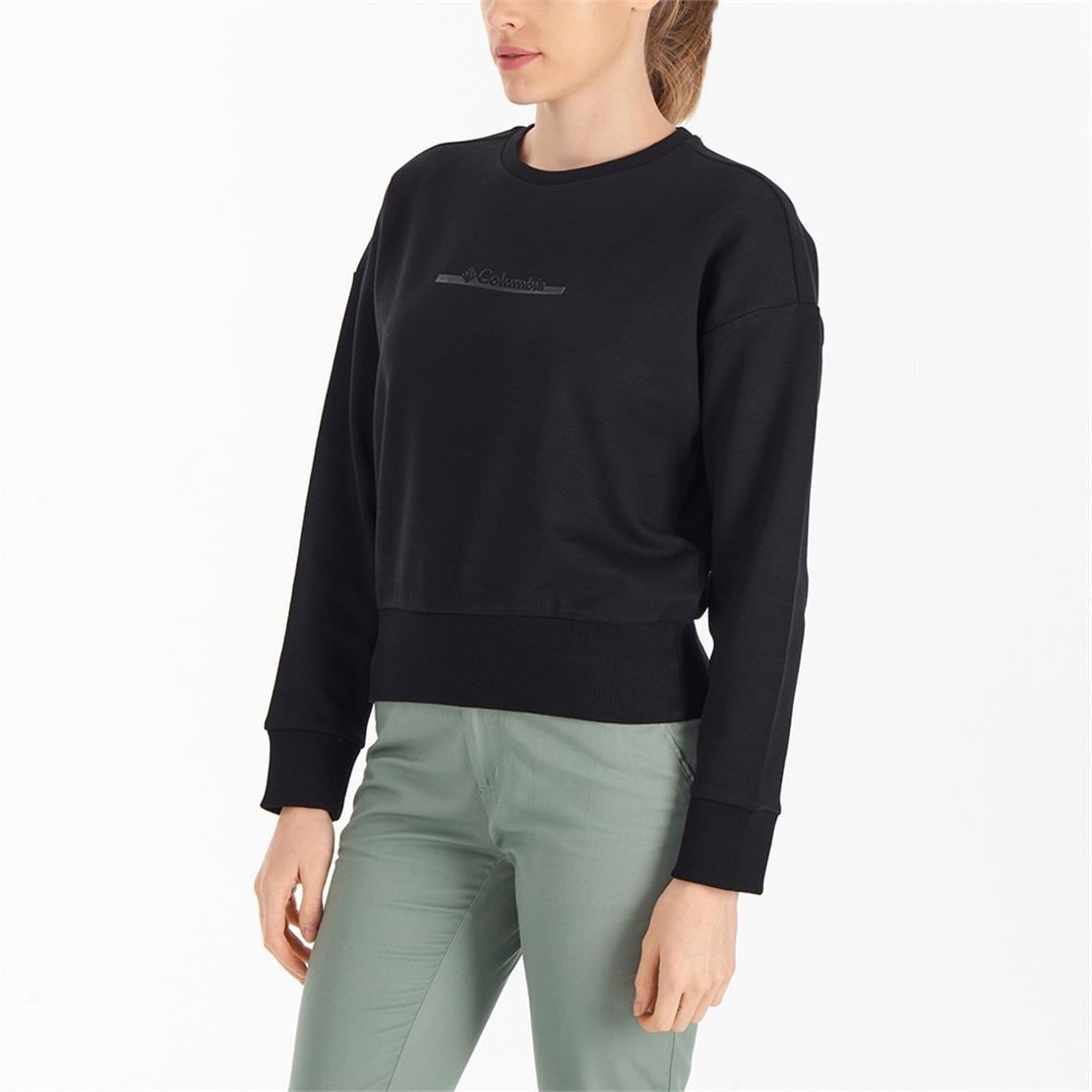 COLUMBIA CS0212 CSC W BAR SPLIT CROP SWEATSHIRT