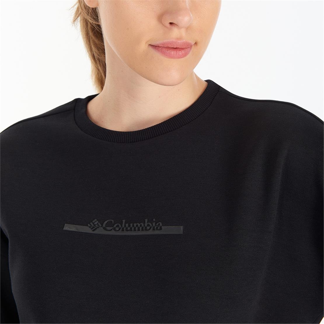 COLUMBIA CS0212 CSC W BAR SPLIT CROP SWEATSHIRT
