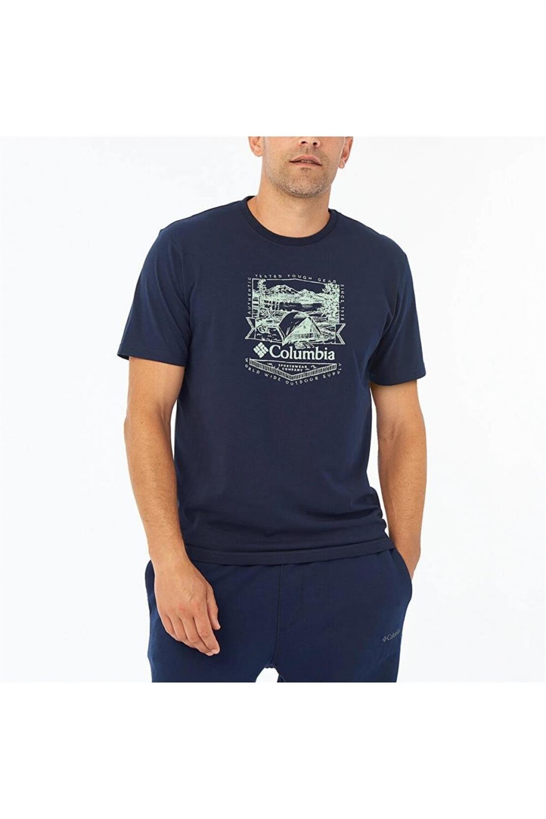 COLUMBIA CS0232 CSC M LAKESIDE BADGE SS TEE