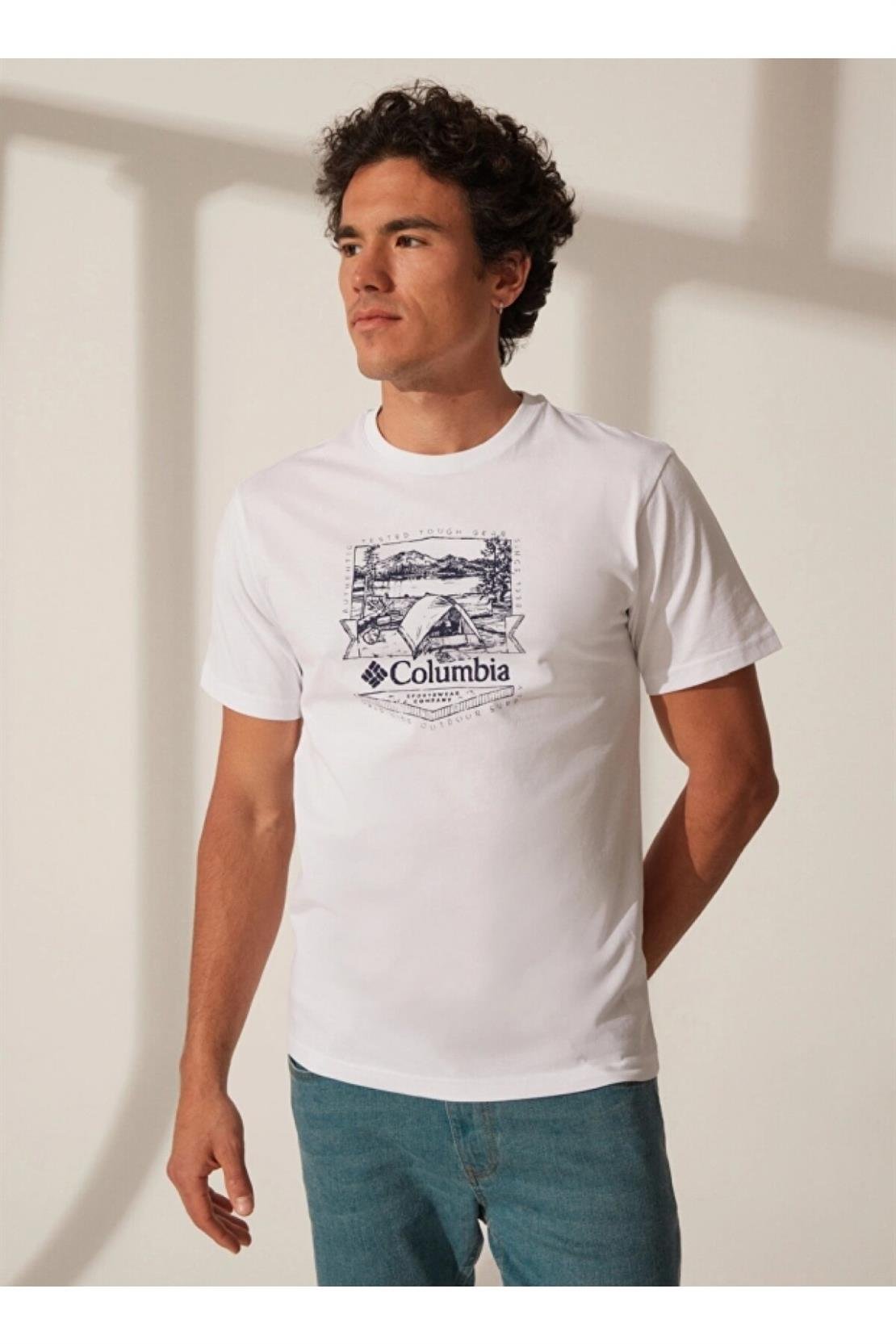 COLUMBIA CS0232 CSC M LAKESIDE BADGE SS TEE