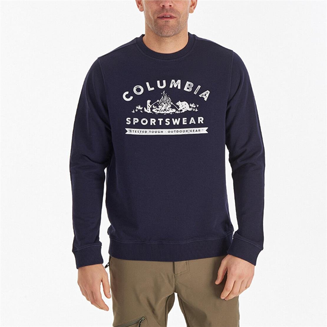 COLUMBIA CS0277 CSC M CAMPING ANIMALS CREW SWEATSHIRT