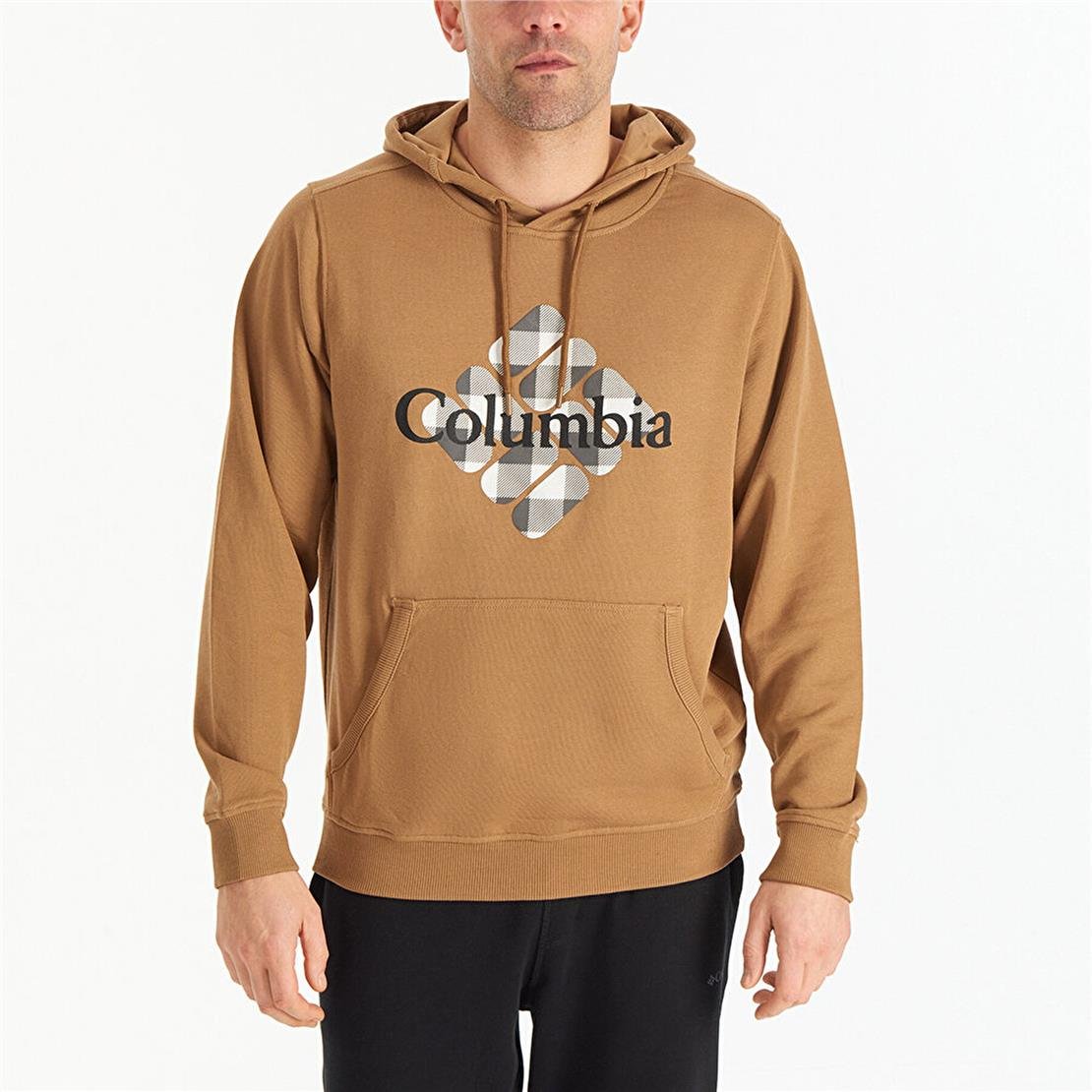 COLUMBIA CS0284 CSC M CENTERED GEM BUFFALO PLAID HOODIE