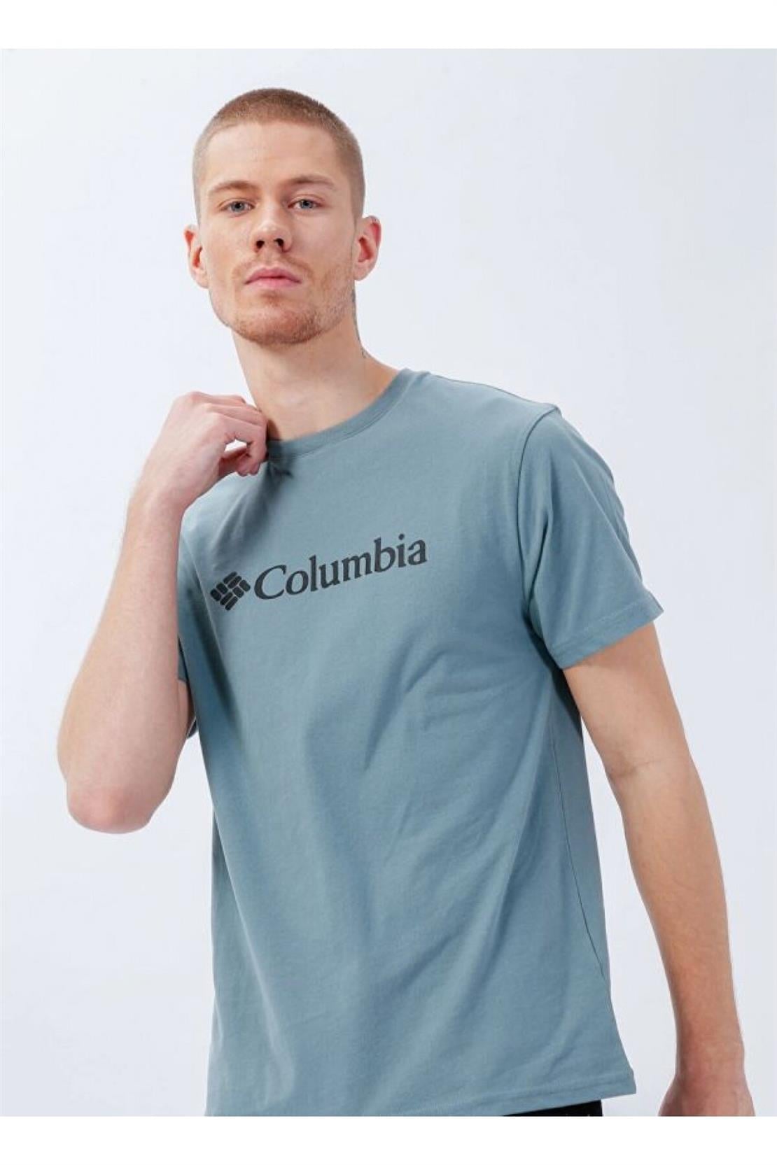 COLUMBIA CS0287 CSC M BASIC BIG LOGO BRUSHED SS TEE
