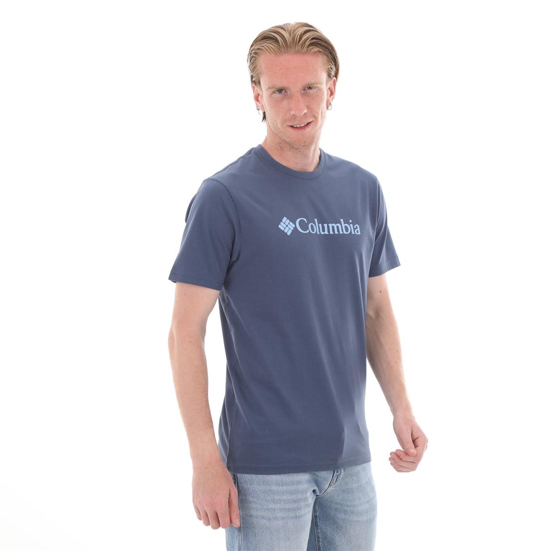 COLUMBIA CS0287 CSC M BASIC BIG LOGO BRUSHED SS TEE