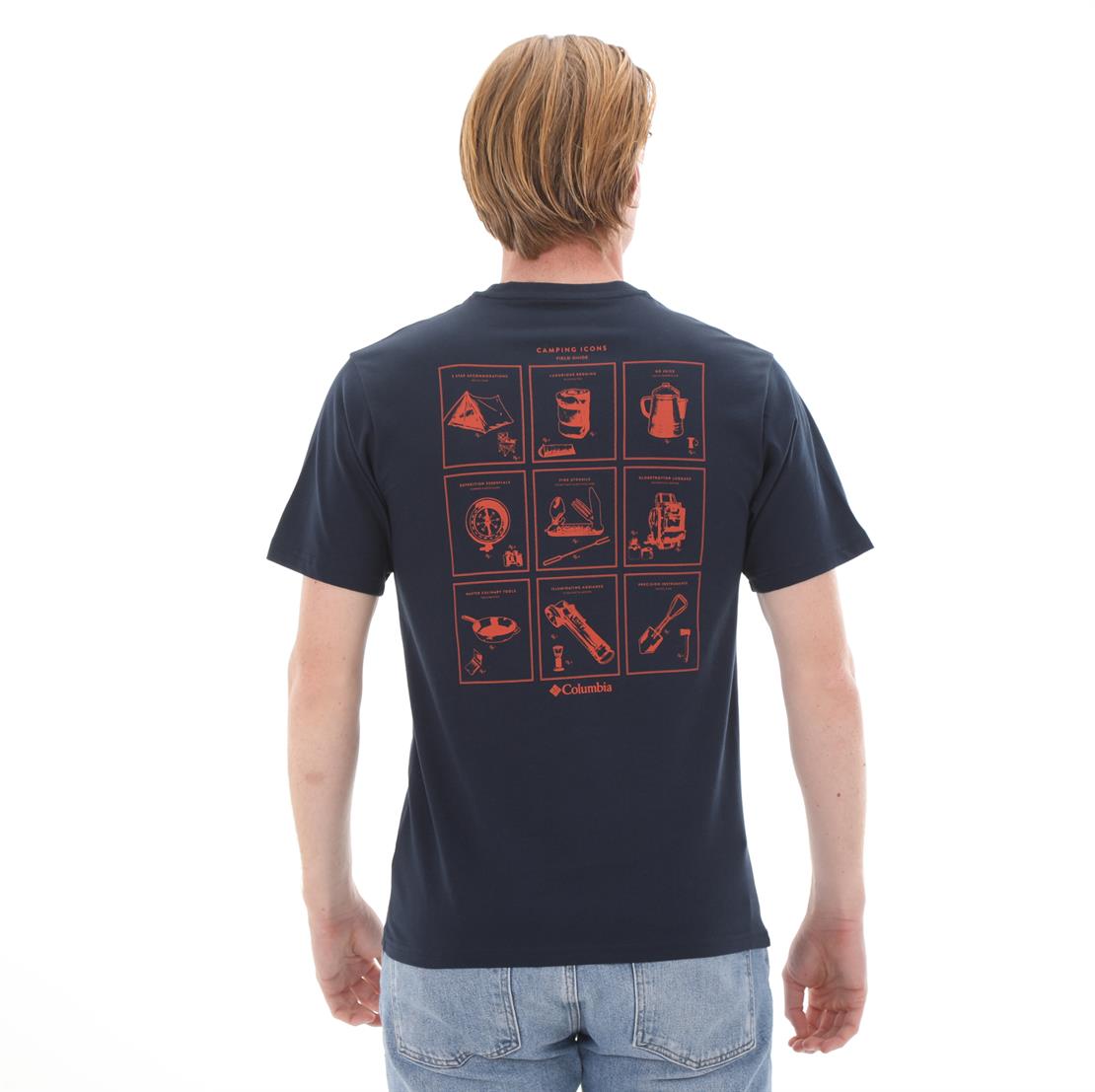 COLUMBIA CS0307 CSC M CAMPSITE ICONS SS TEE