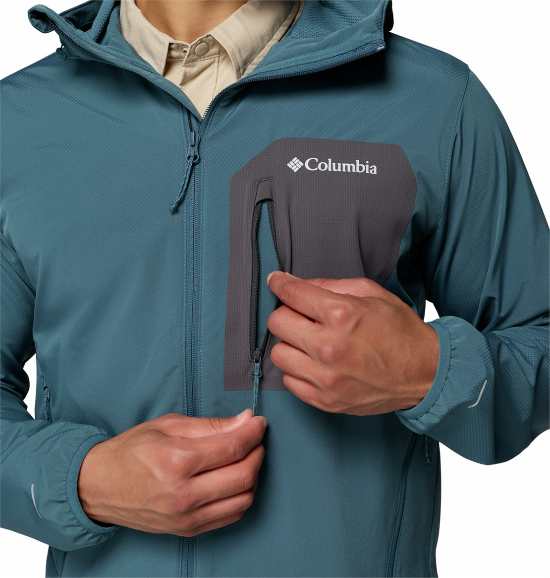 COLUMBIA WO3966 TALL HEIGHTS III HOODED SOFTSHELL Ceket Mont Modeli ERKEK