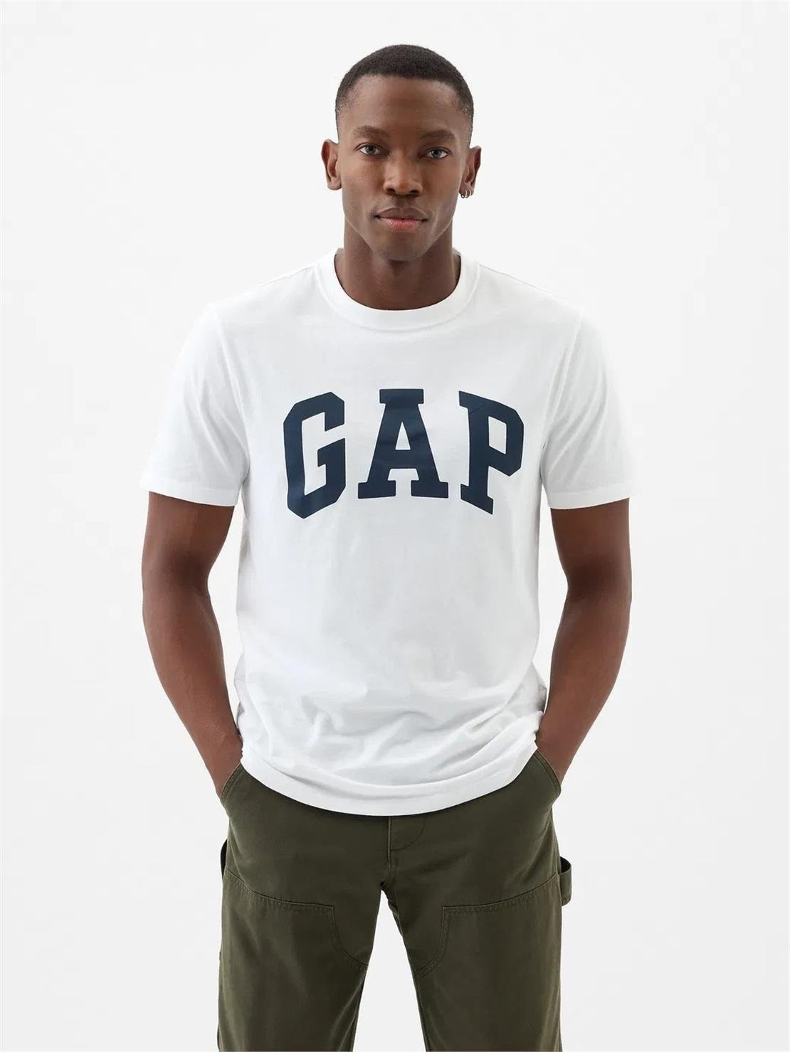 GAP V-EVERYDAY SOFT BASIC LOGO T Tişört Modeli ERKEK