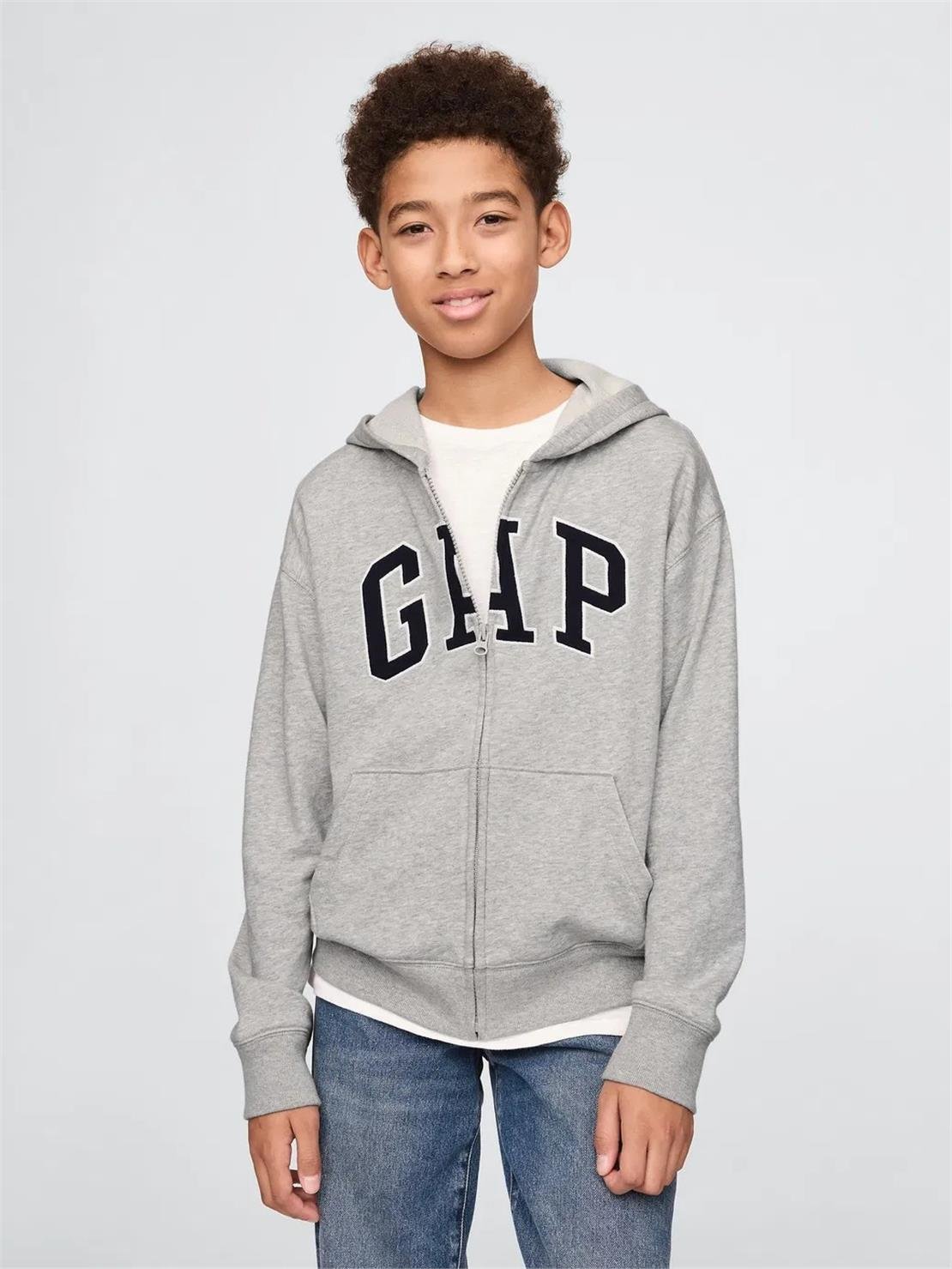 GAP V-FRCH FT BAS HERITAGE LOGO FZ Sweatshirt Modeli ÇOCUK
