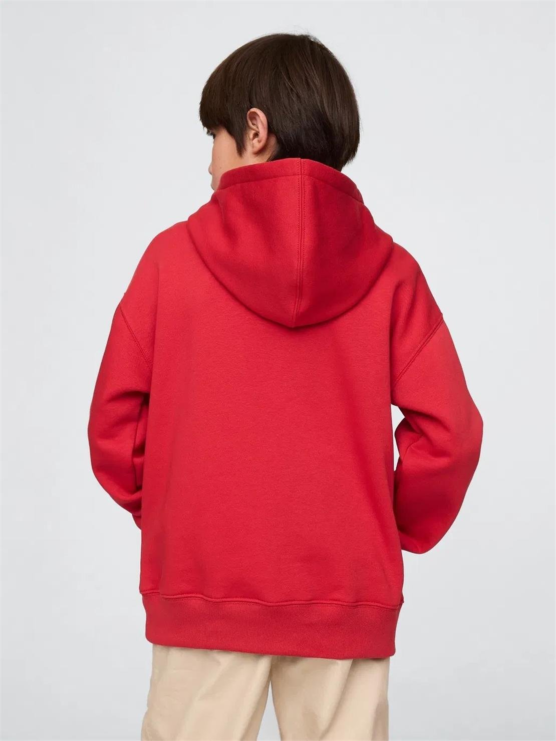 GAP V-FRCH FT BAS HERITAGE LOGO PO Sweatshirt Modeli ÇOCUK