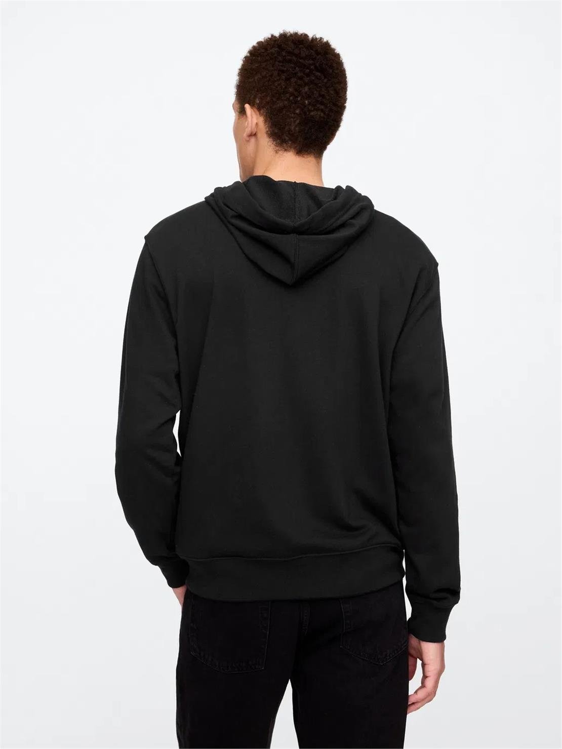 GAP V-FRCH FT HERITAGE LOGO FZ Sweatshirt Modeli ERKEK