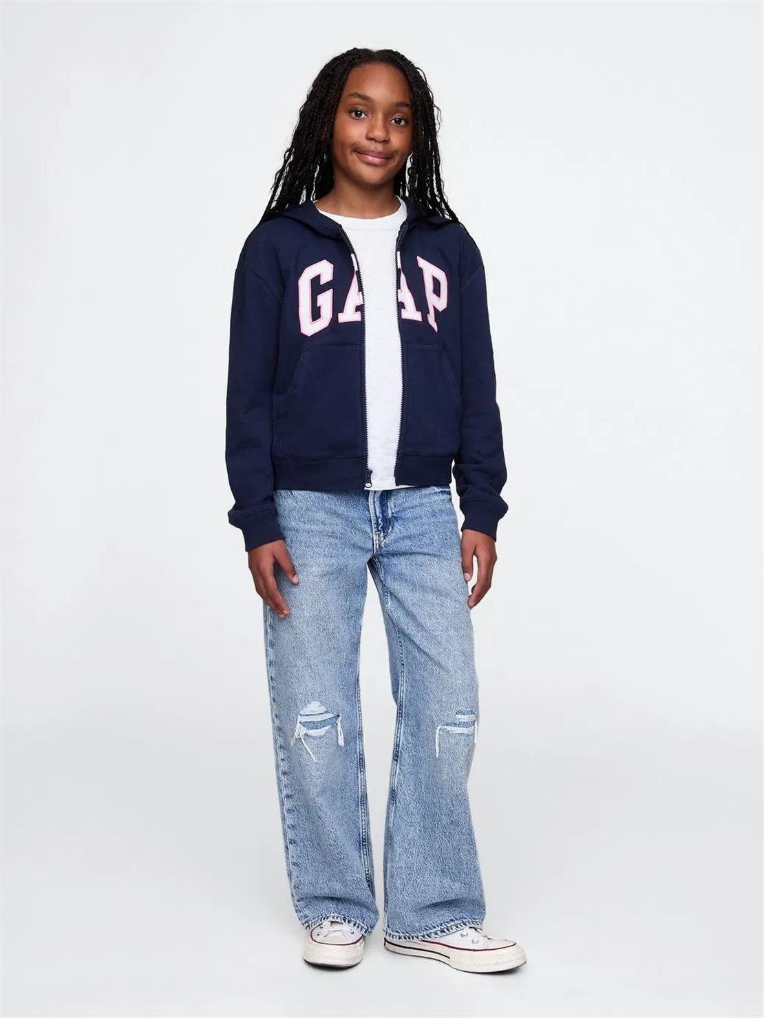 GAP V-FRCH FT LOGO FZ Sweatshirt Modeli ÇOCUK