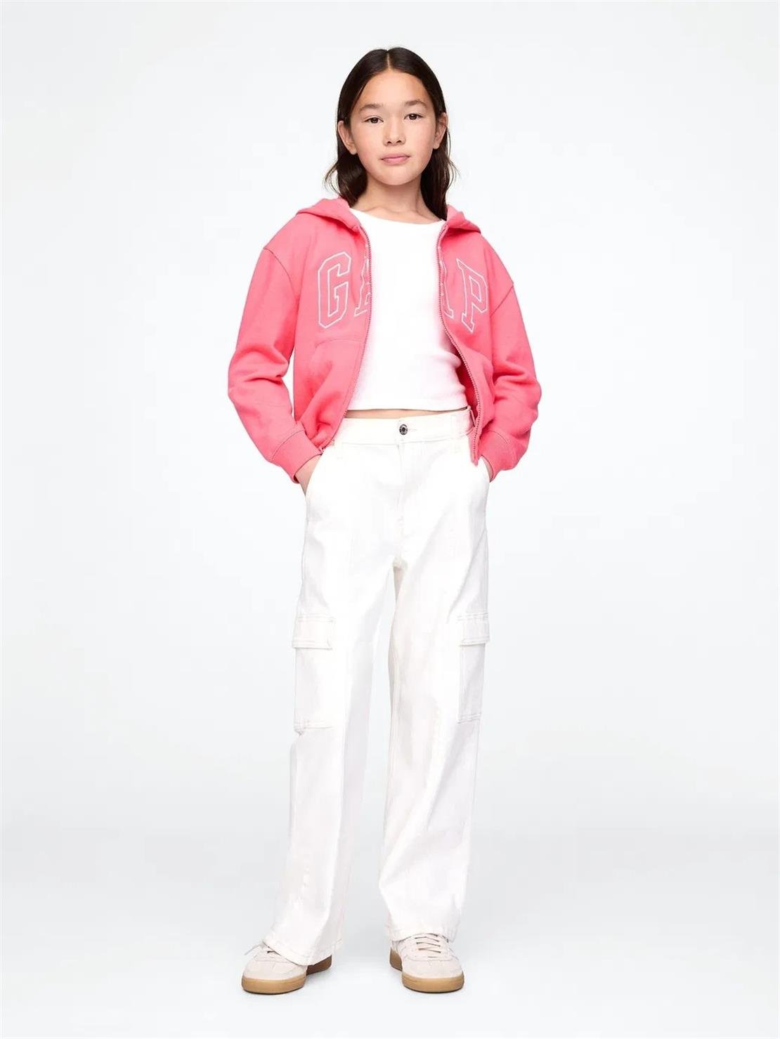 GAP V-FRCH FT LOGO FZ Sweatshirt Modeli ÇOCUK