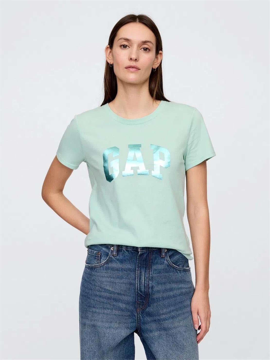 GAP V-SS LOGO CLASSIC TEE Tişört Modeli KADIN
