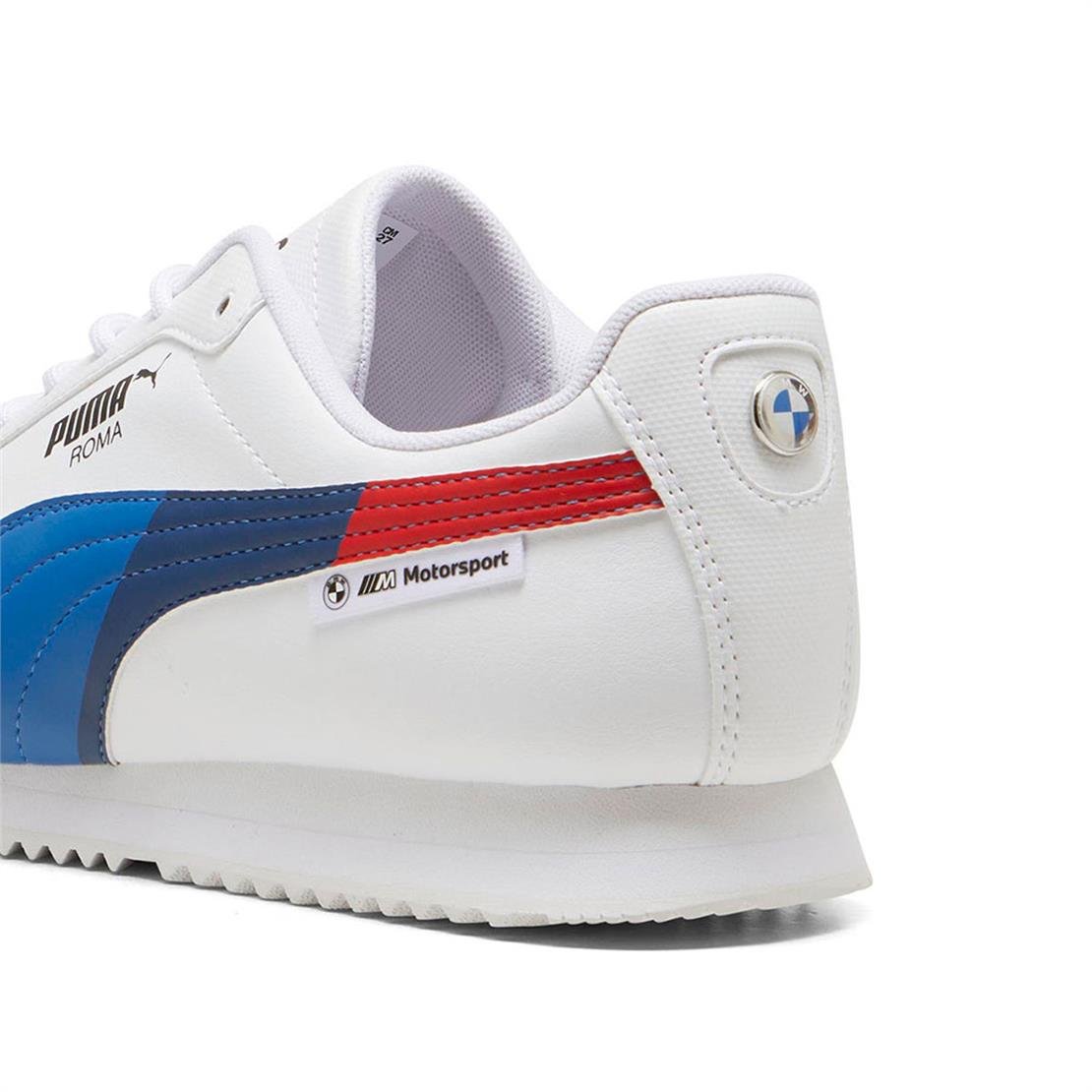 PUMA BMW MMS Roma Via-PUMA White-Warm White Günlük Spor Ayakkabı Modeli ERKEK